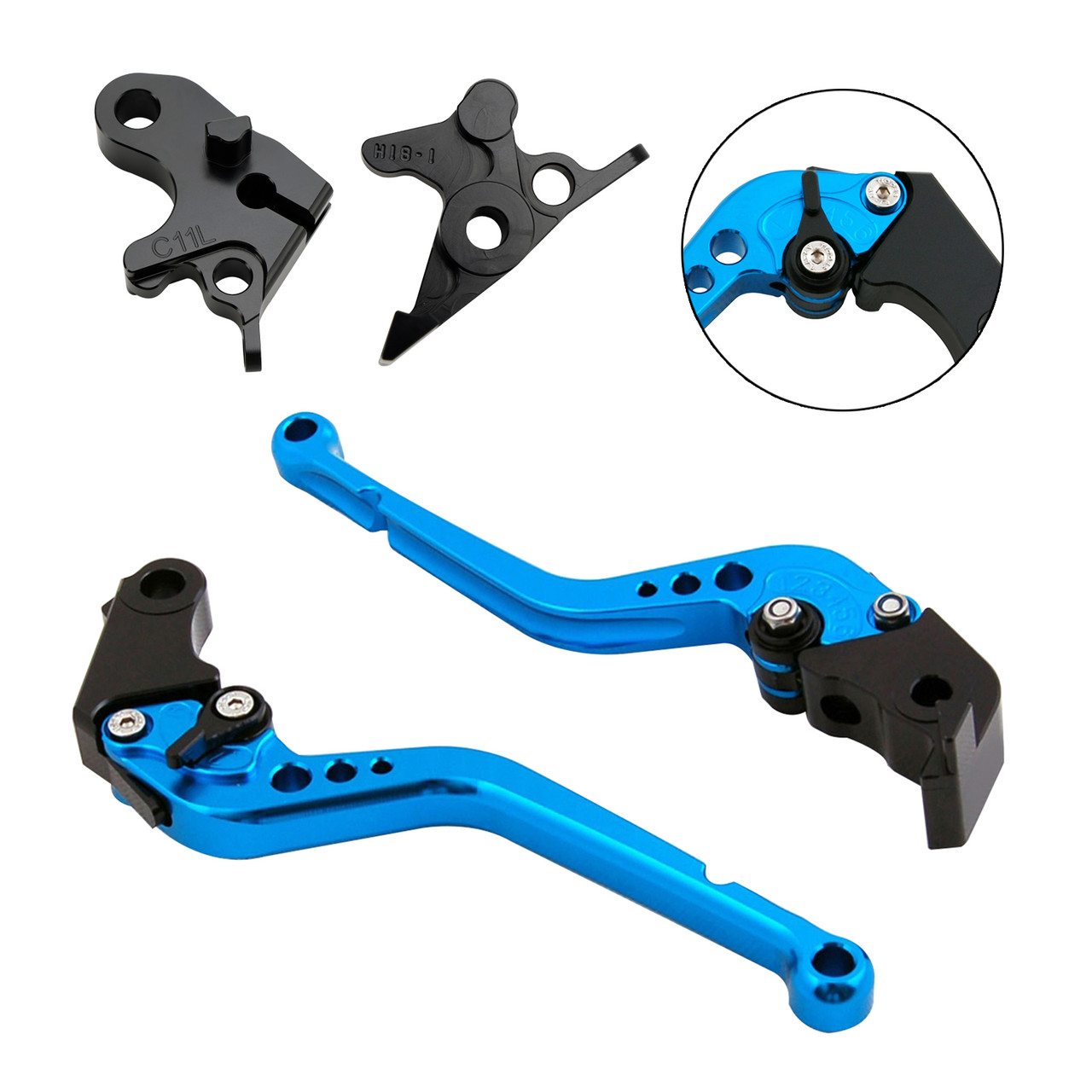 2020-2021 HONDA CRF1100L Africa Twin Racing Brake & Clutch Levers Blue Generic 2020-2021 HONDA CRF1100L Africa Twin Racing Brake & Clutch Levers Blue Generic