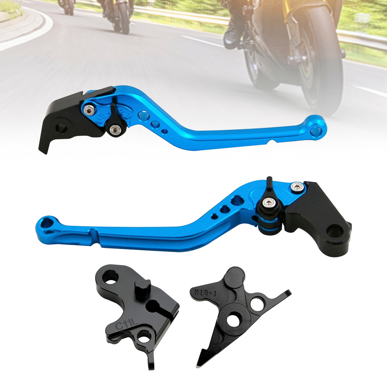 2020-2021 HONDA CRF1100L Africa Twin Racing Brake & Clutch Levers Blue Generic 2020-2021 HONDA CRF1100L Africa Twin Racing Brake & Clutch Levers Blue Generic