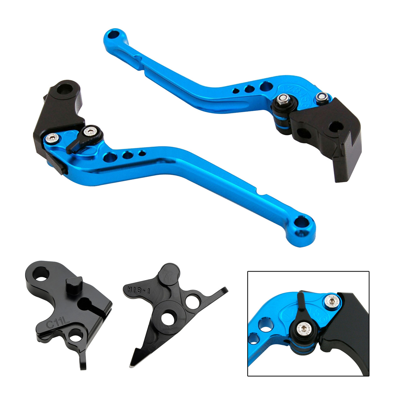 2020-2021 HONDA CRF1100L Africa Twin Racing Brake & Clutch Levers Blue Generic 2020-2021 HONDA CRF1100L Africa Twin Racing Brake & Clutch Levers Blue Generic