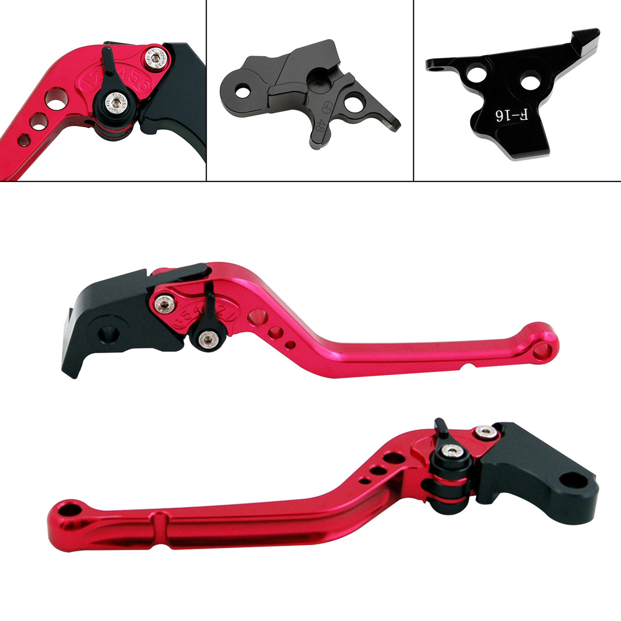2022-2023 HARLEY X350 Racing Brake & Clutch Levers Red Generic 2022-2023 HARLEY X350 Racing Brake & Clutch Levers Red Generic