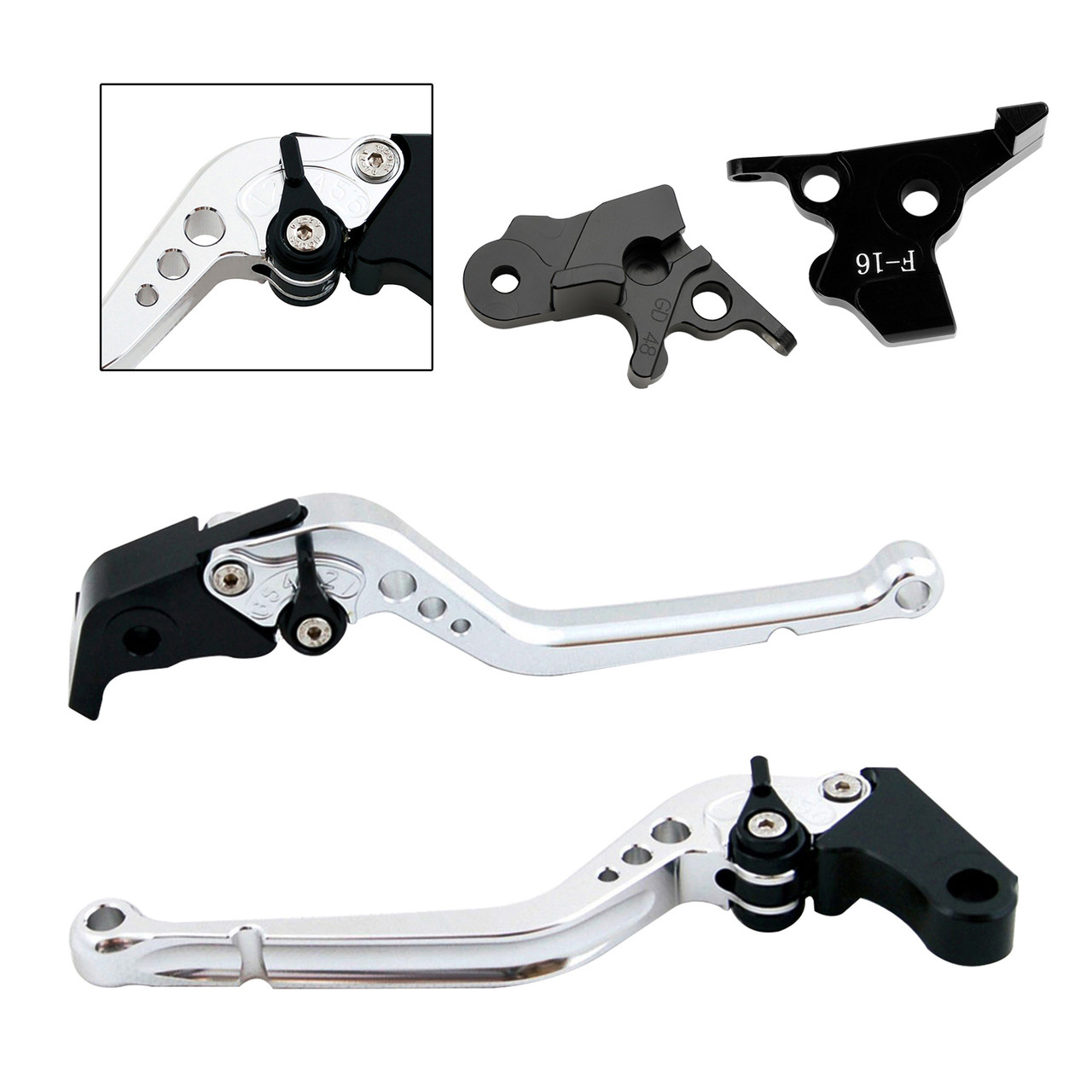 2022-2023 HARLEY X350 Racing Brake & Clutch Levers Silver Generic 2022-2023 HARLEY X350 Racing Brake & Clutch Levers Silver Generic