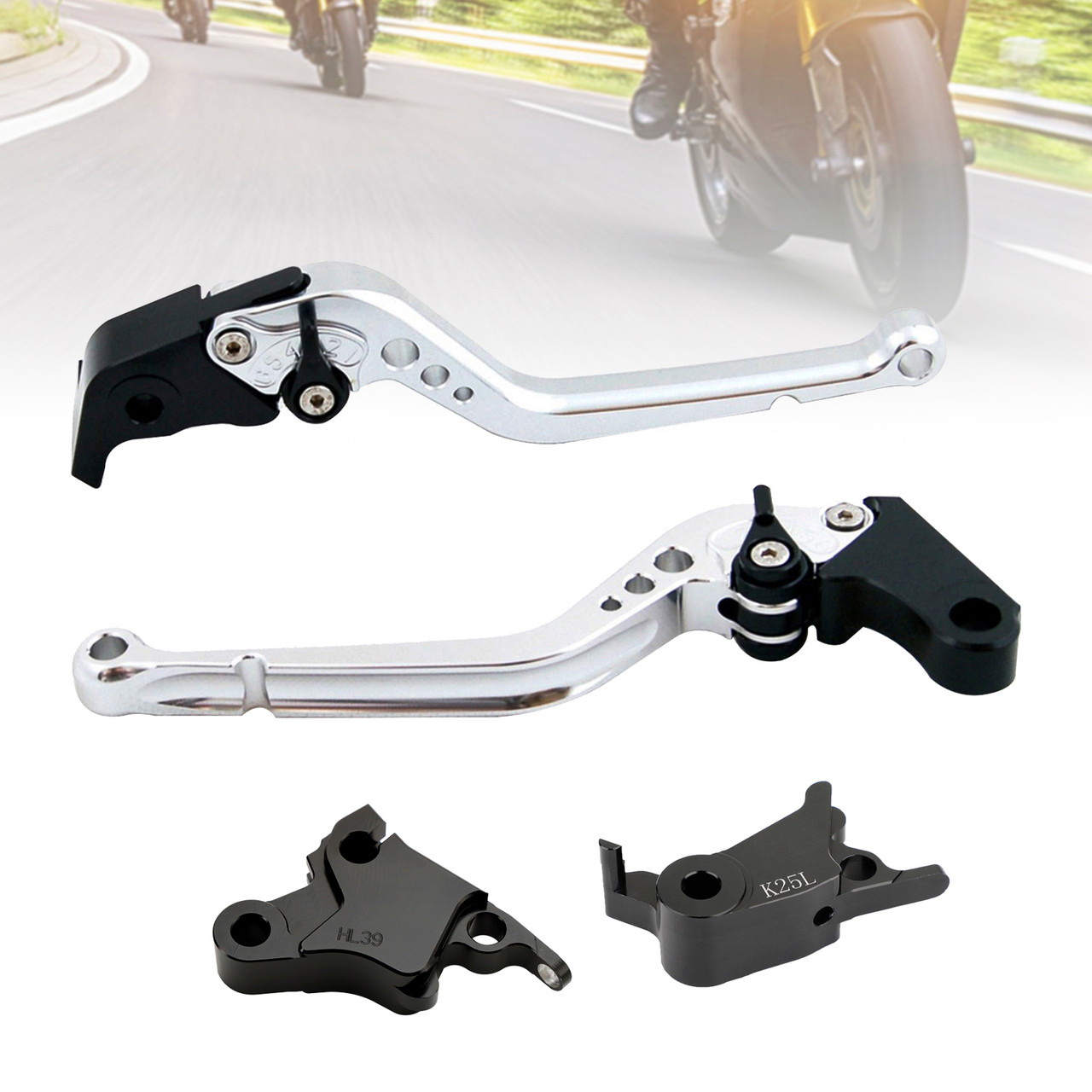 2023 CFMOTO 800NK Racing Brake & Clutch Levers Silver Generic