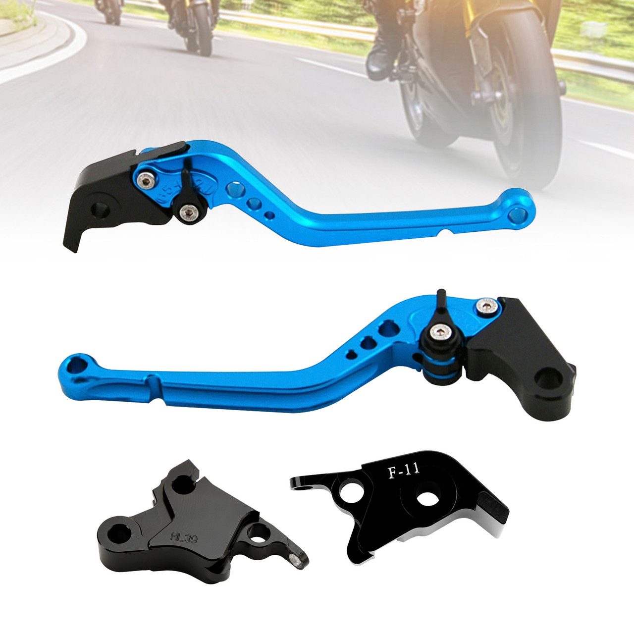 2021-2022 CFMOTO 700CL-X Sport Long Clutch Brake Lever Blue Generic 2021-2022 CFMOTO 700CL-X Sport Long Clutch Brake Lever Blue Generic