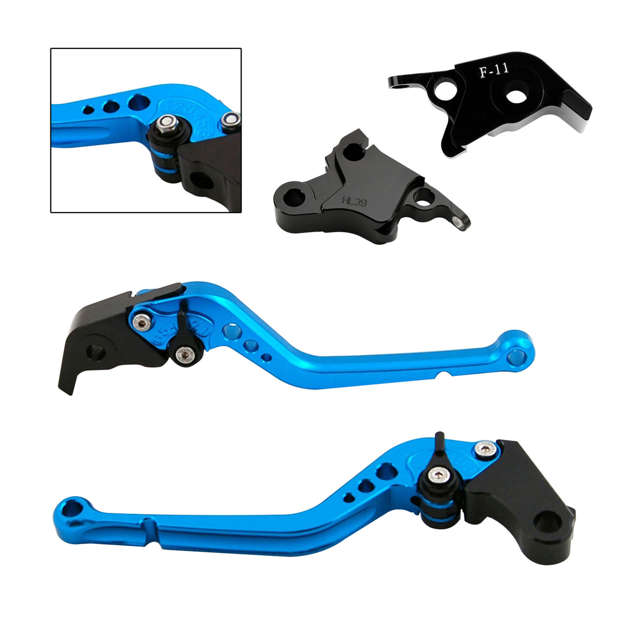 2021-2022 CFMOTO 700CL-X Sport Long Clutch Brake Lever Blue Generic 2021-2022 CFMOTO 700CL-X Sport Long Clutch Brake Lever Blue Generic
