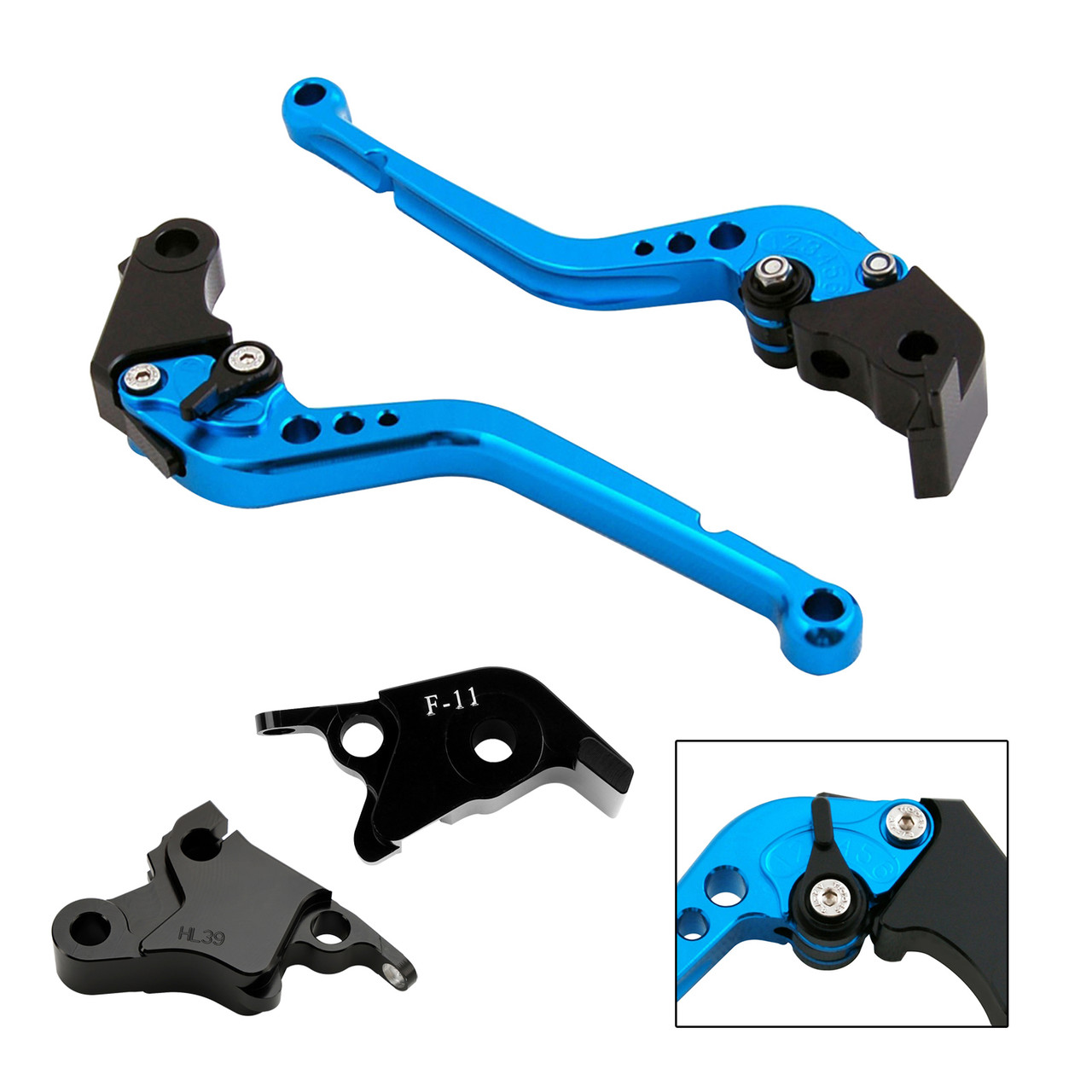 2021-2022 CFMOTO 700CL-X Sport Long Clutch Brake Lever Blue Generic 2021-2022 CFMOTO 700CL-X Sport Long Clutch Brake Lever Blue Generic