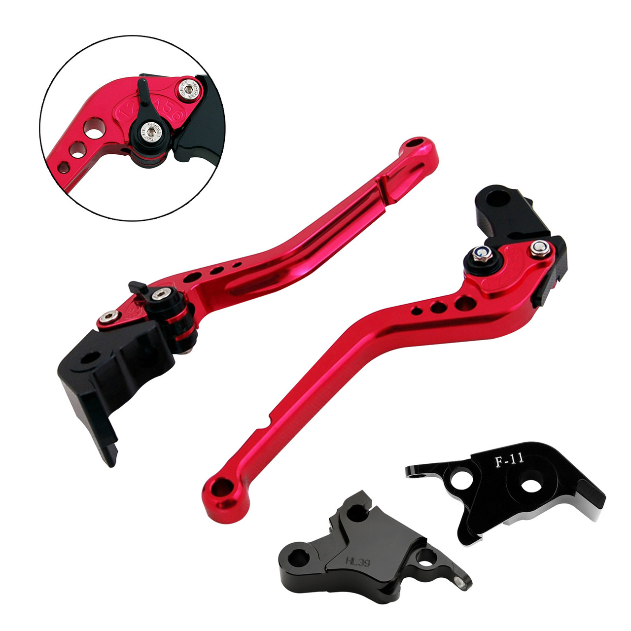 2021-2022 CFMOTO 700CL-X Sport Long Clutch Brake Lever Red Generic 2021-2022 CFMOTO 700CL-X Sport Long Clutch Brake Lever Red Generic