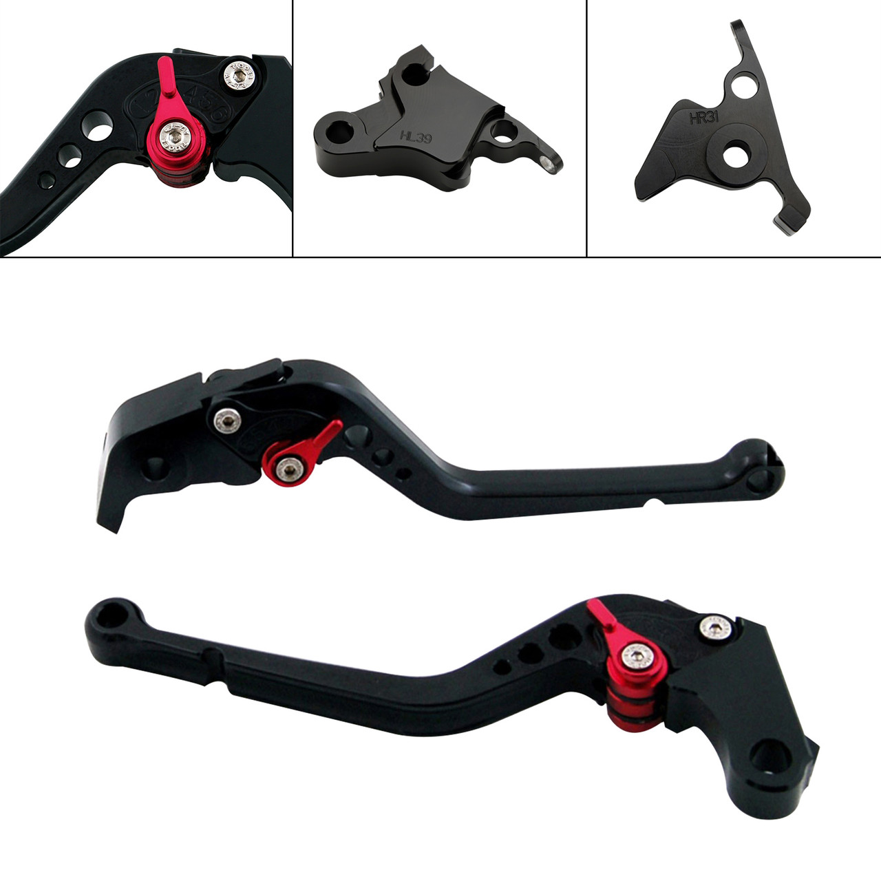 2023-2024 CFMOTO 450NK Long Clutch Brake Lever Black Generic 2023-2024 CFMOTO 450NK Long Clutch Brake Lever Black Generic