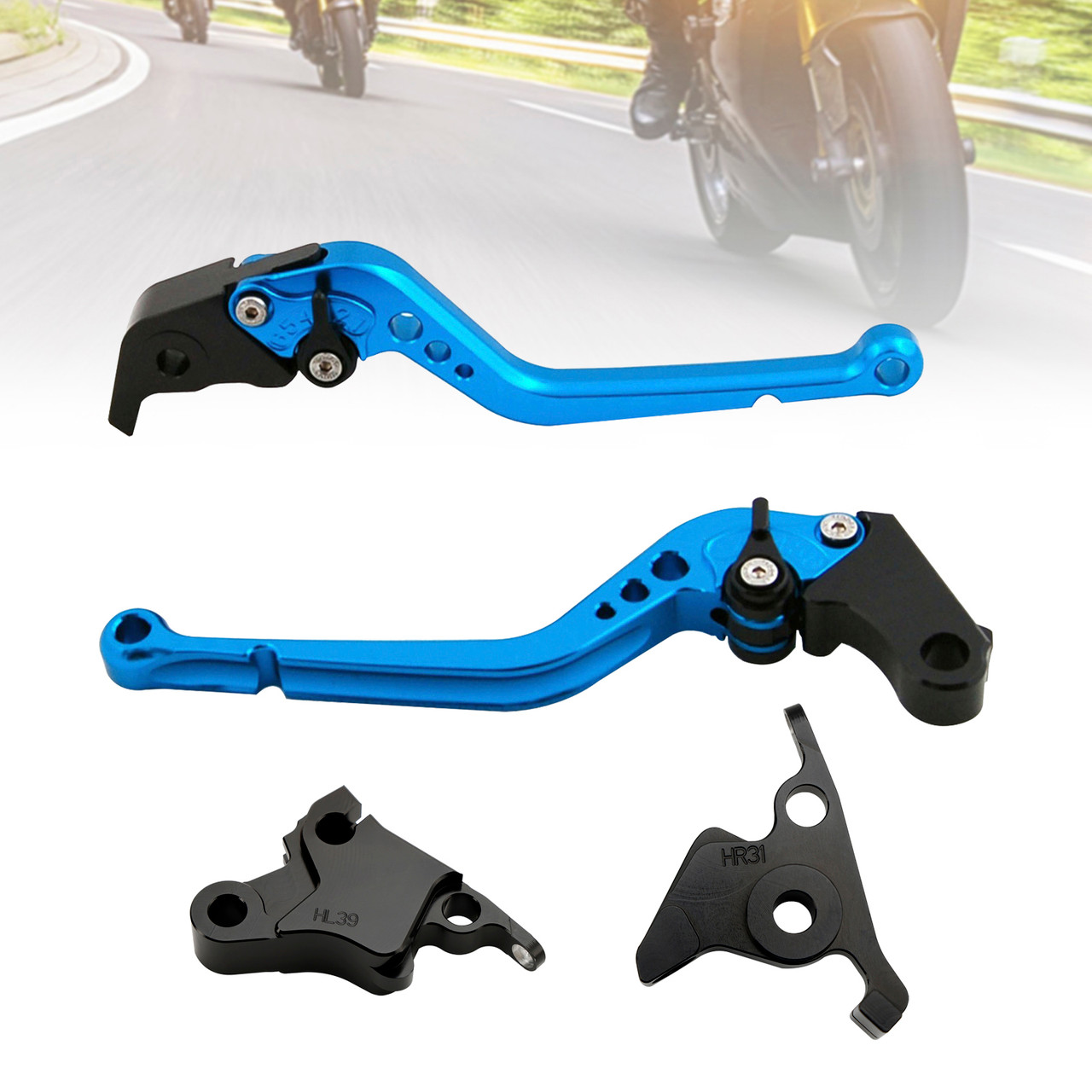 2021-2023 CFMOTO 450SS 450SR Long Clutch Brake Lever Blue Generic 2021-2023 CFMOTO 450SS 450SR Long Clutch Brake Lever Blue Generic