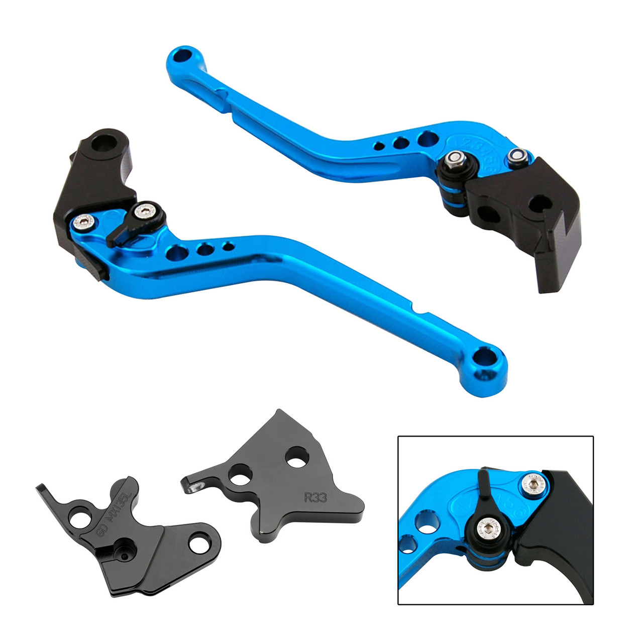 2005-2014 YAMAHA YBR125 Long Clutch Brake Lever Blue Generic