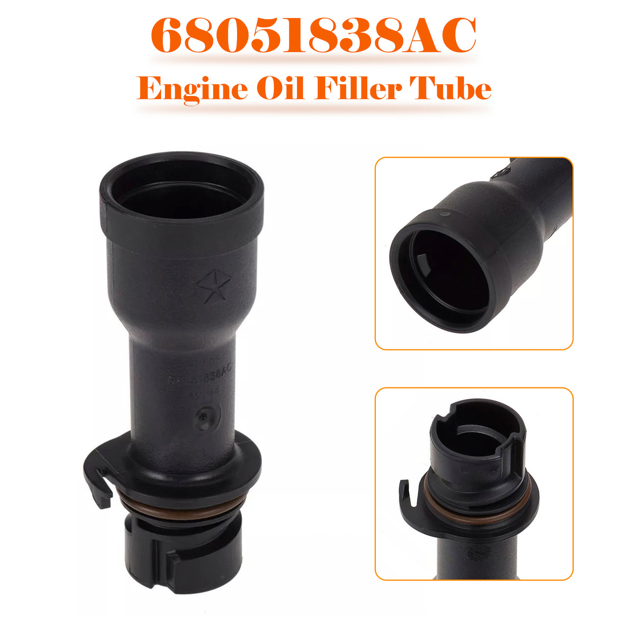2012-2022 Jeep Cherokee Engine Oil Filler Tube 68051838AC Generic