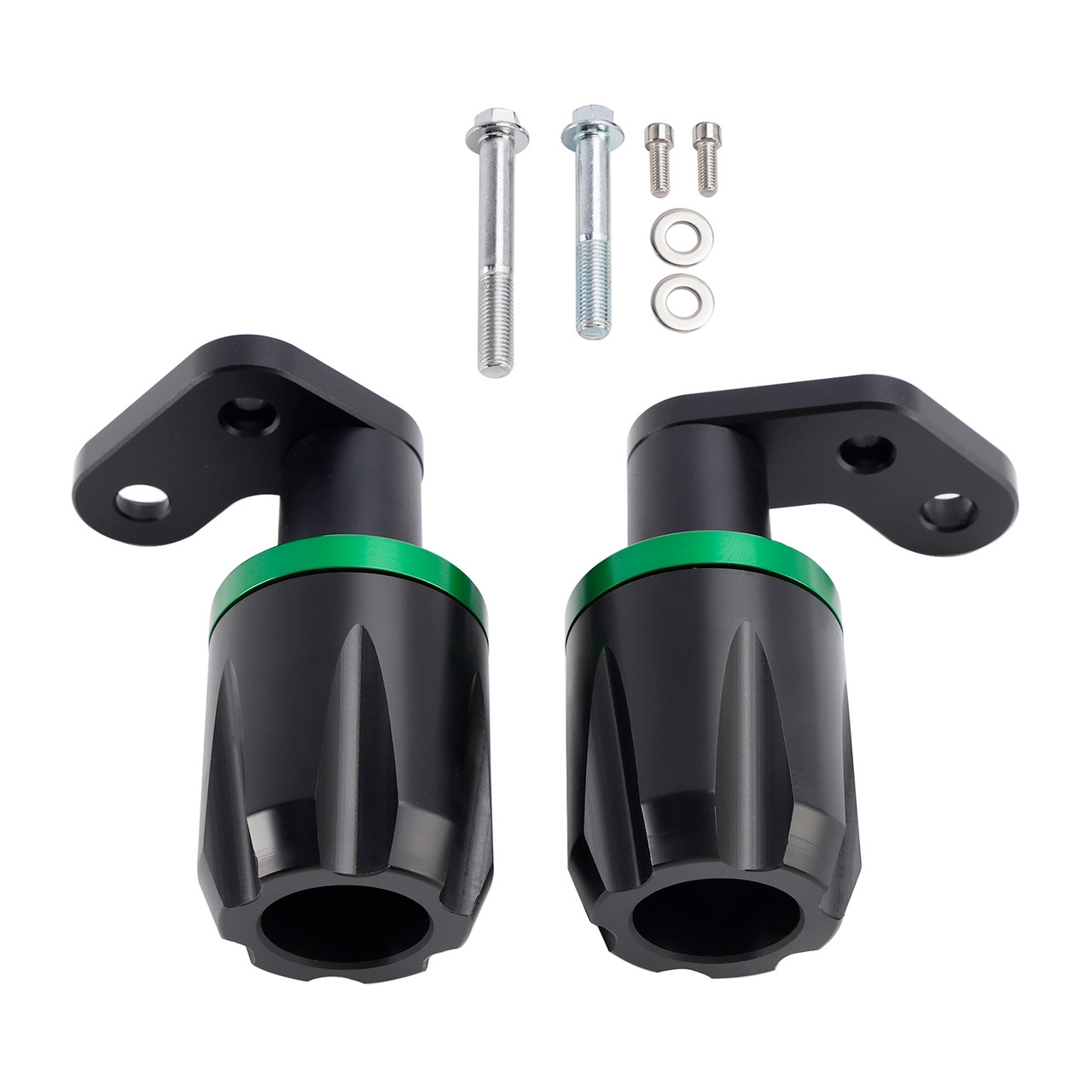 2024-2025 KAWASAKI ZX-6R ZX 6R Frame Crash Guard Sliders Bobbins Protection Green Generic