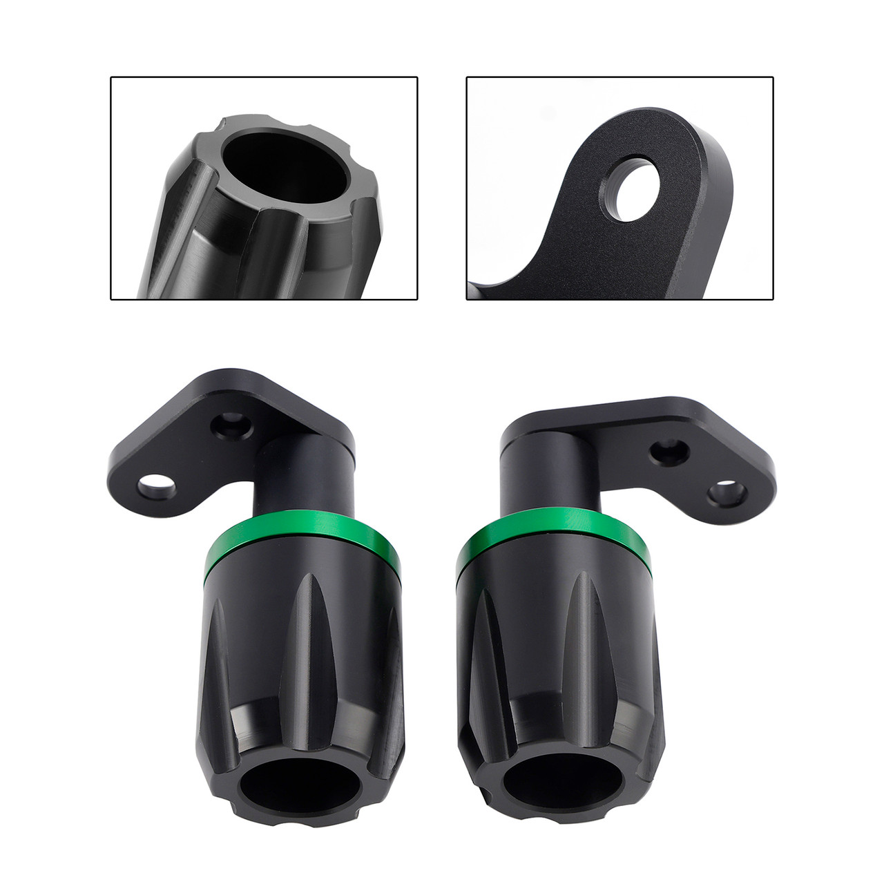 2024-2025 KAWASAKI ZX-6R ZX 6R Frame Crash Guard Sliders Bobbins Protection Green Generic