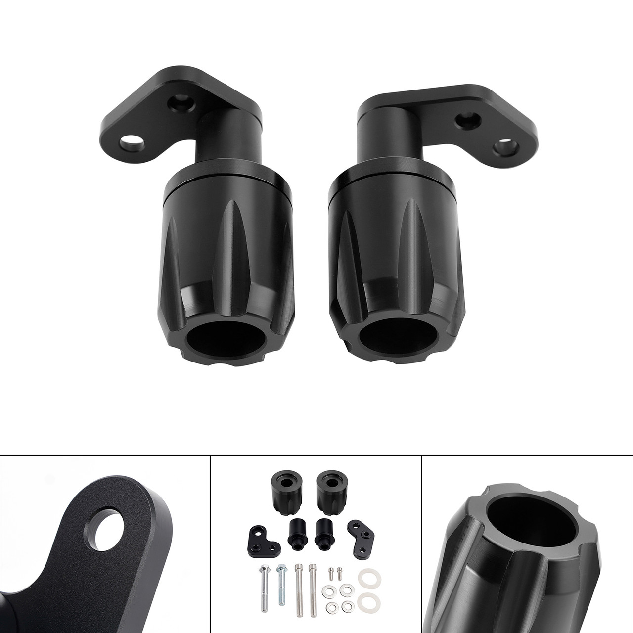 2024-2025 KAWASAKI ZX-6R ZX 6R Frame Crash Guard Sliders Bobbins Protection Black Generic