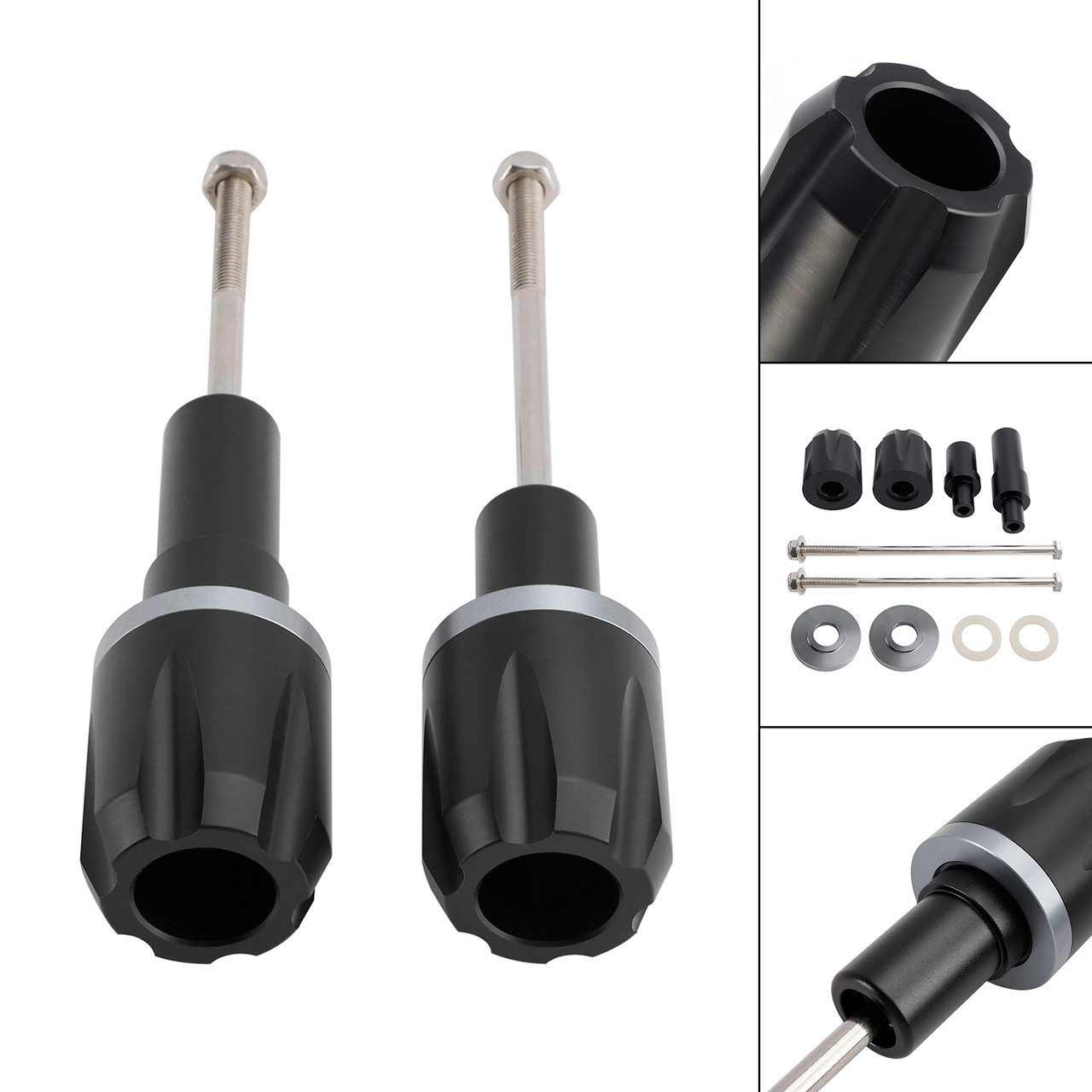 2017-2023 KAWASAKI NINJA 650 Aluminum Frame Crash Slider Protection Titanium Generic