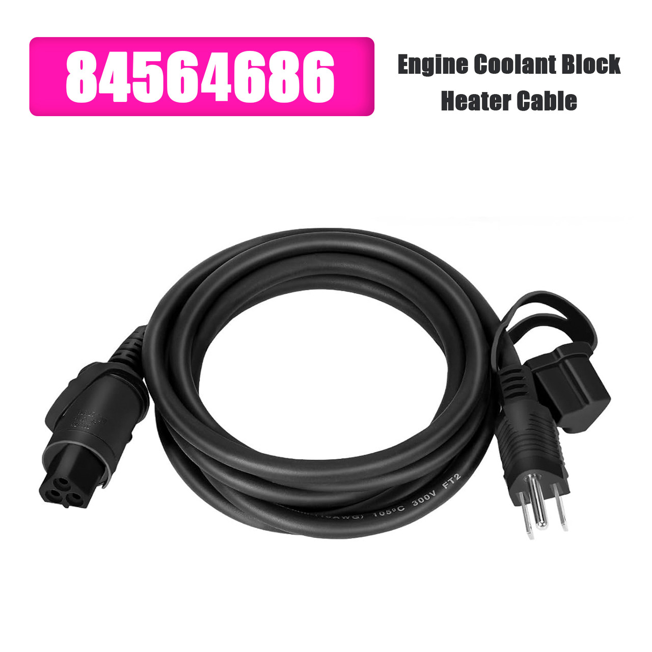 2019-2022 Buick Cadillac Engine Coolant Block Heater Cable 84564686 Generic