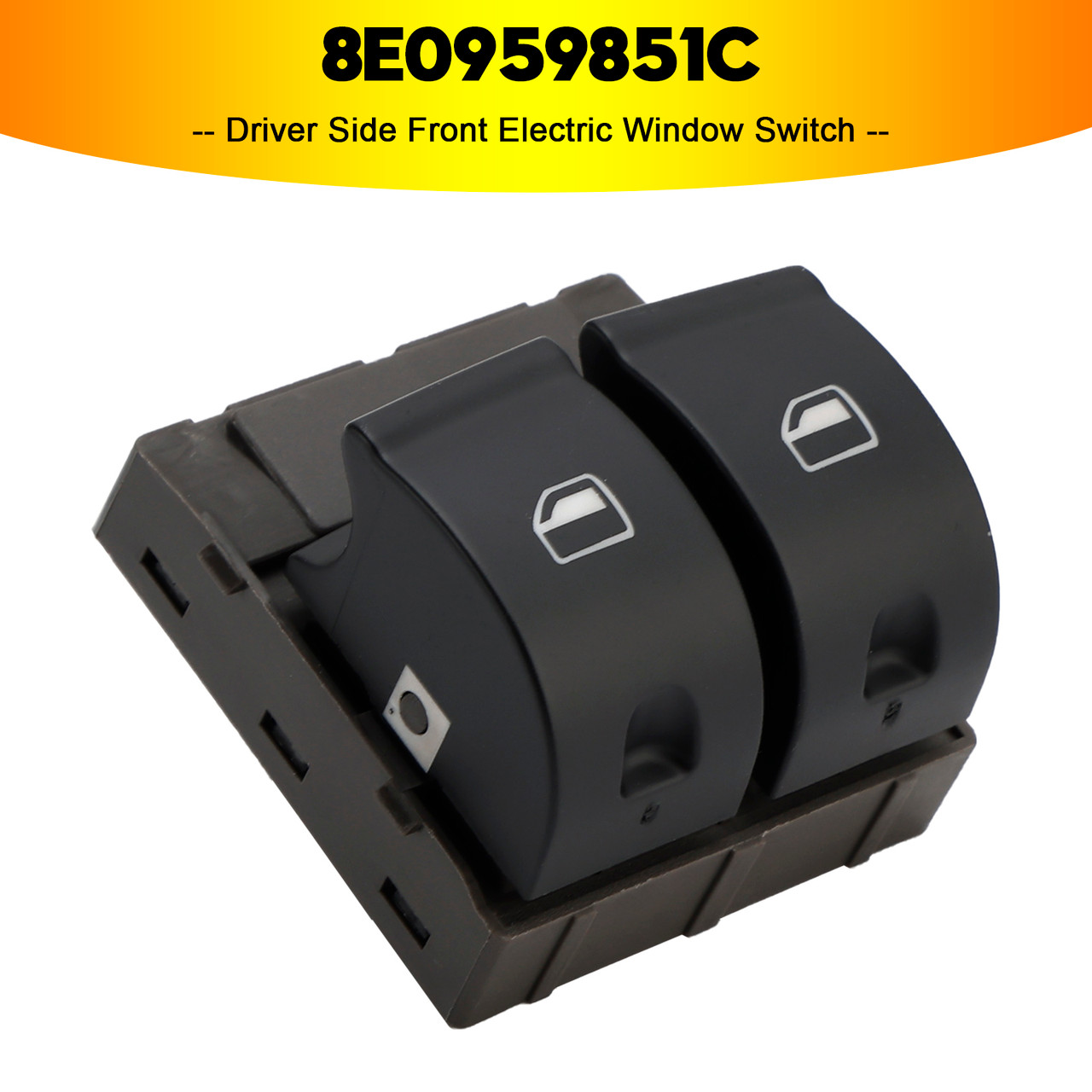 2007-2012 Audi R8 Driver Side Front Electric Window Switch 8E0959851C Generic