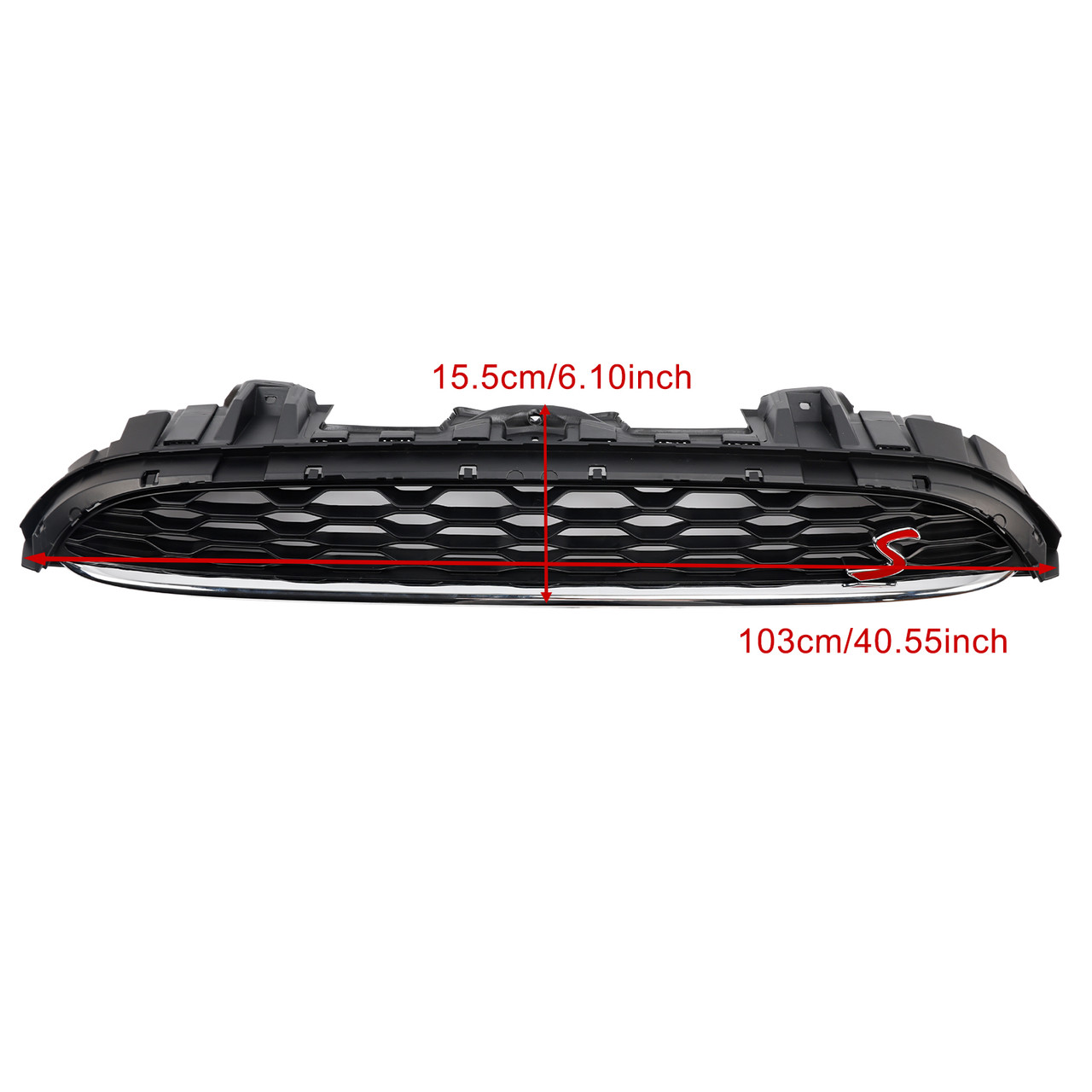 2014-2021 Mini Cooper F55 F56 F57 Front Mesh Grille Grill 51137335528 Black Generic