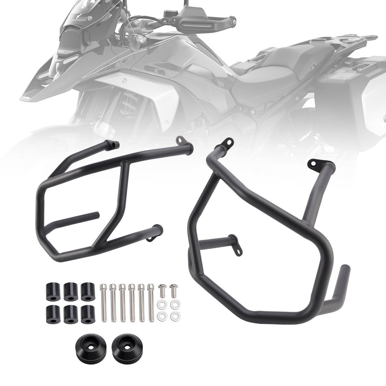 2024-2025 Bmw R1300Gs Lower Engine Guard Frame Crash Bar Steel Black Generic