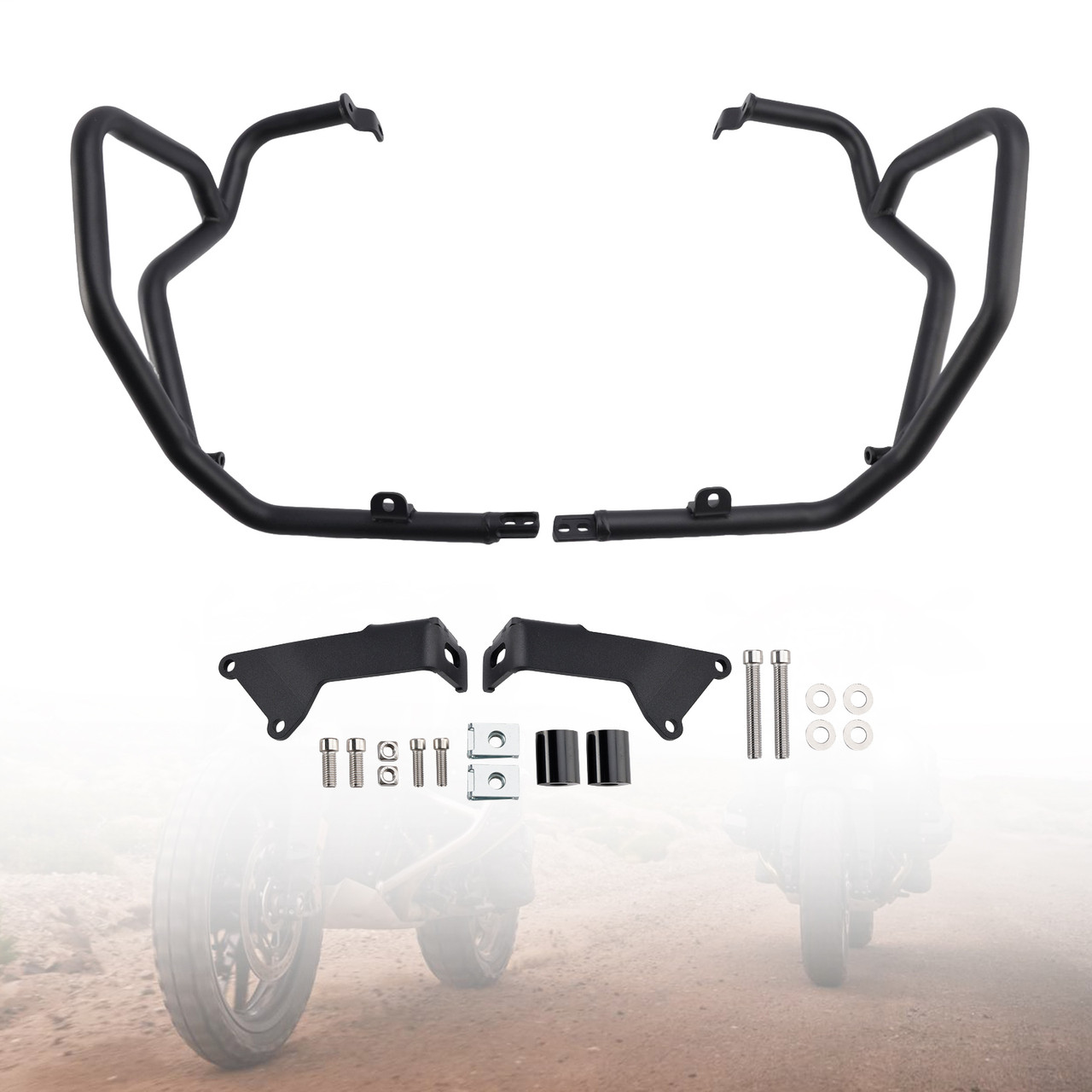 2024-2025 Bmw R1300Gs R 1300 Gs Upper Engine Guard Frame Crash Bar Steel Black Generic