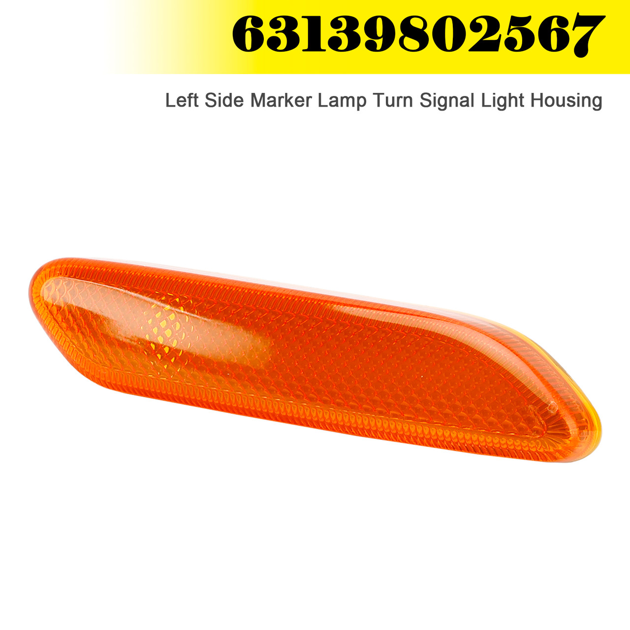 2012-2017 MINI R60 COUNTRYMAN R61 PACEMAN Left Side Marker Lamp Turn Signal Light Housing Yellow Generic