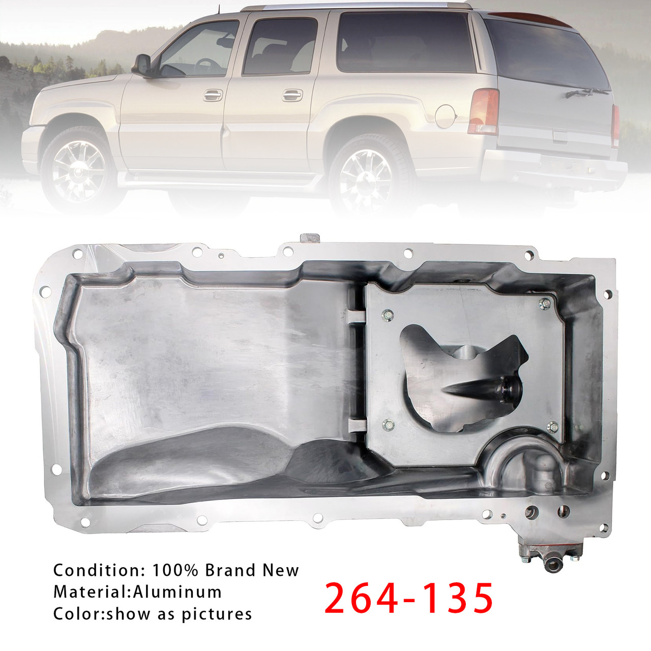 1999-2006 GMC Sierra 1500 2500 3500 Engine Oil Pan 264-135 For Chevy Silverado Generic