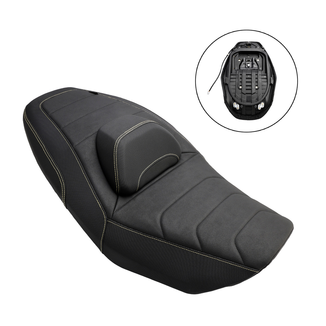 2022-2024 YAMAHA T-MAX 560 Rider Passenger Seat Front Rear Cushion Heating Yellow Generic