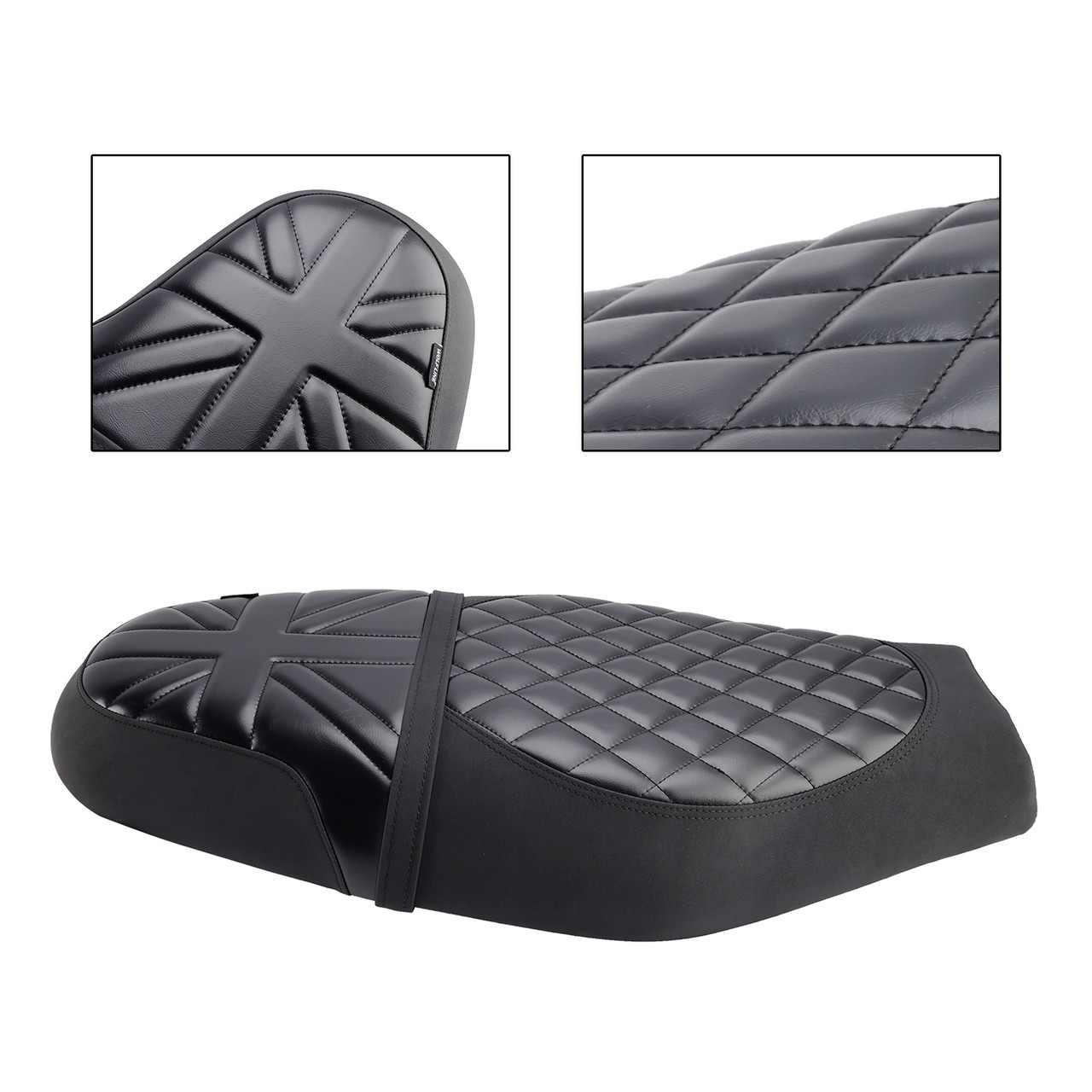 2016-2024 TRIUMPH Street Twin Twin 900 Rider Passenger Seat Front Rear Cushion BlackB Generic