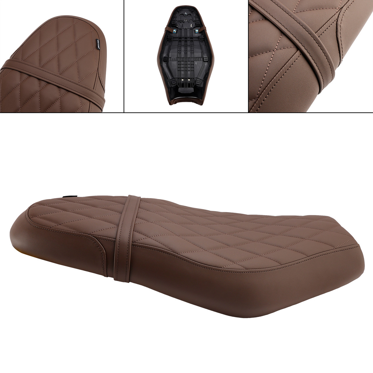 2024-2025 Triumph SPEED 400 SCRAMBLER 400X Rider Passenger Seat Front Rear Cushion Brown Generic