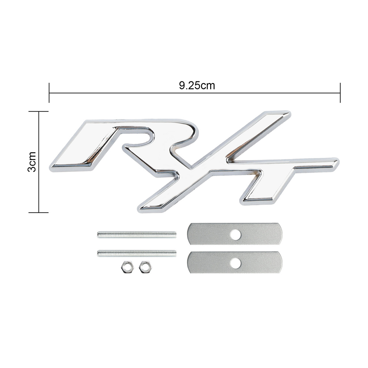 Dodge Charger Challenger R/T Front Grille Emblem Decal Badge Silver Generic