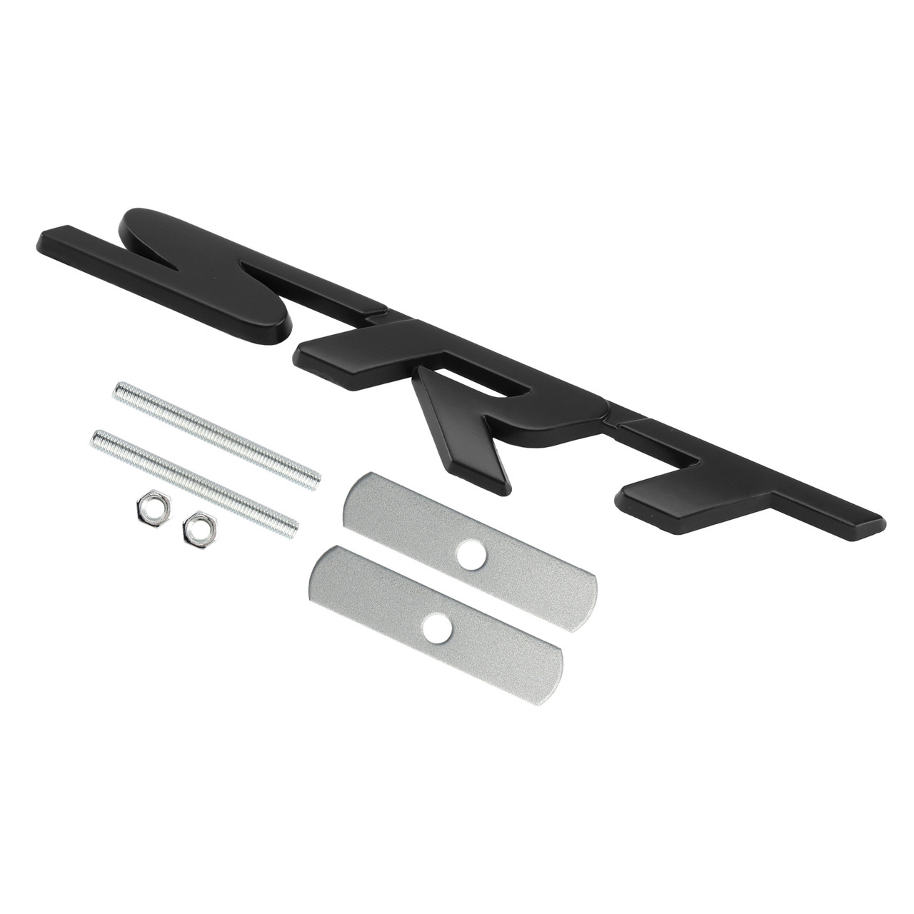 Charger Challenger SRT Chrome Front Grille SRT Emblem Decal Badge Black Generic