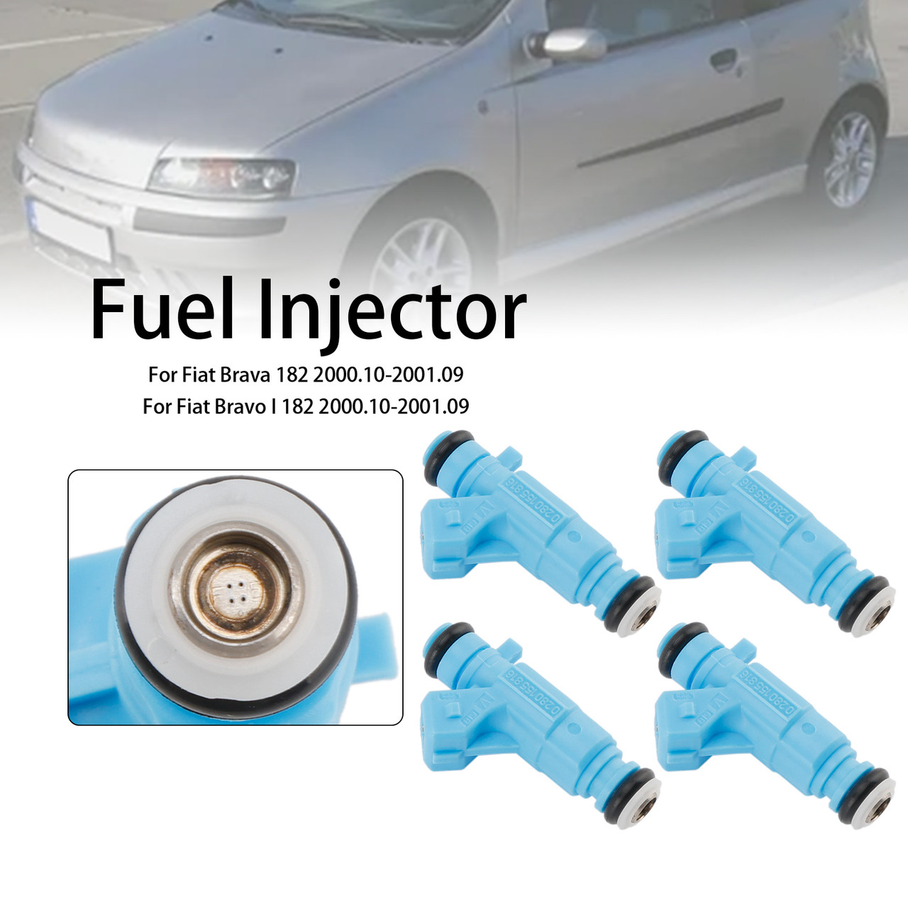 1999-2011 Fiat Brava Palio Punto Siena 4PCS Fuel Injector 0280155816 Generic