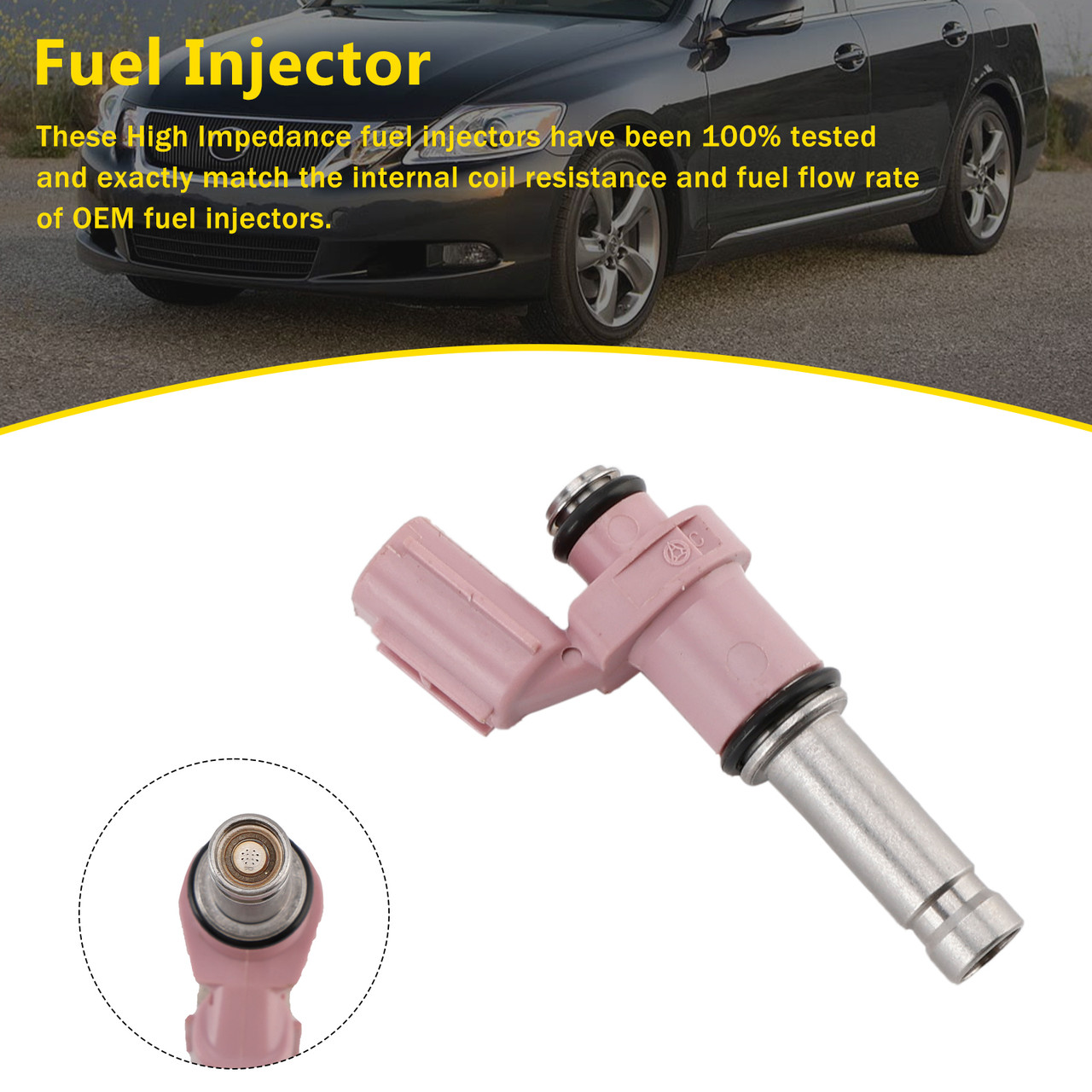 2007-2018 Lexus GS350 RC350 3.5L V6 Fuel Injector 2325031070 Generic