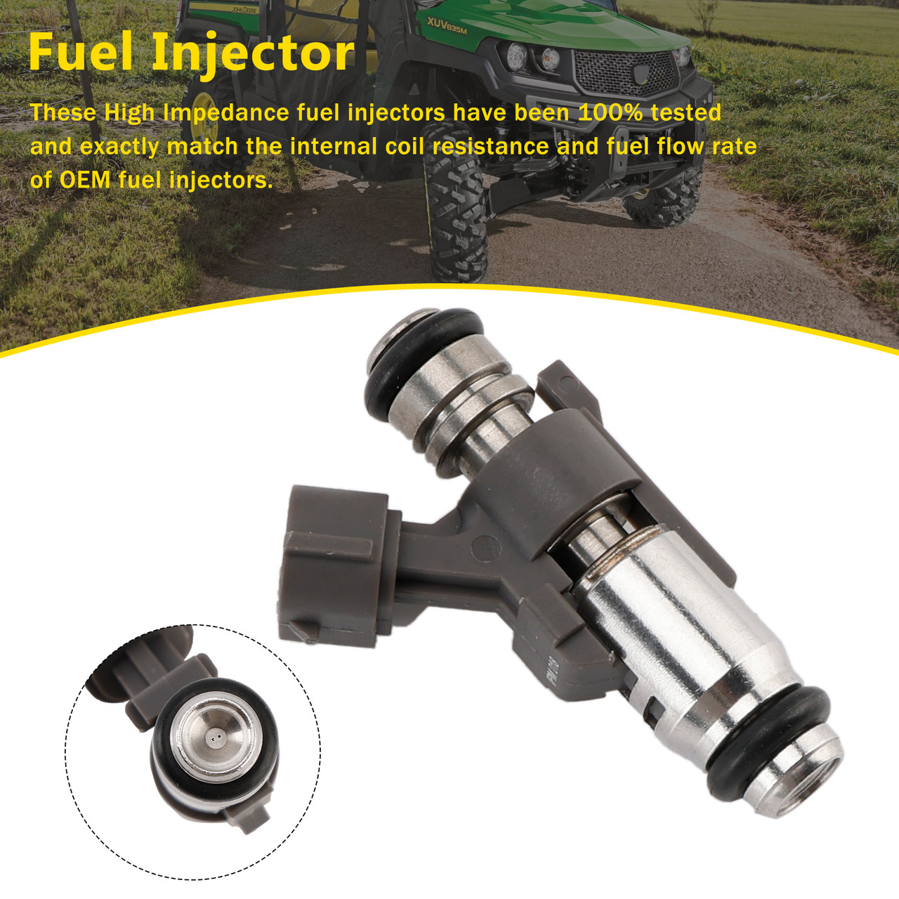 1PCS Fuel Injector AUC11700 Fit John Deere Gator XUV835M XUV835E XUV825E