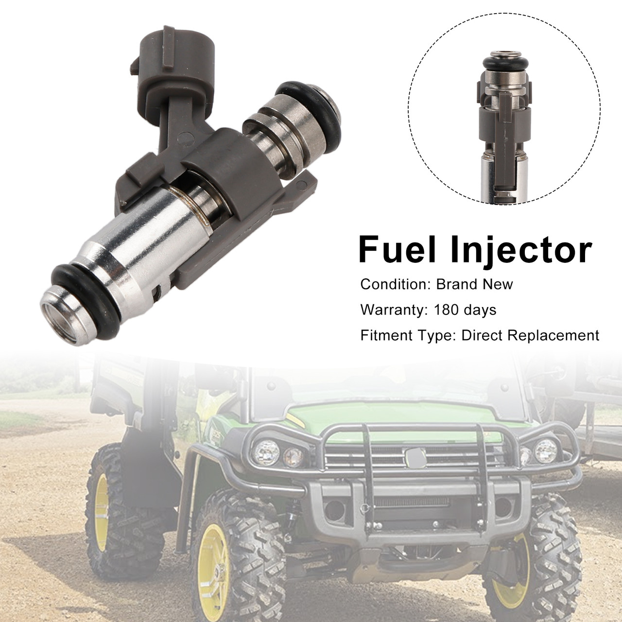 1PCS Fuel Injector AUC11700 Fit John Deere Gator XUV835M XUV835E XUV825E