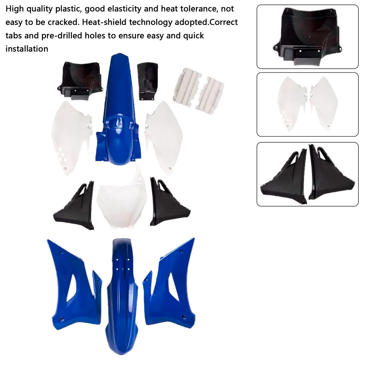 Yamaha 外装セット TT250 Yamaha YZF250/TTR250/YZ250 Body Plastic Kit Front Rear Fender