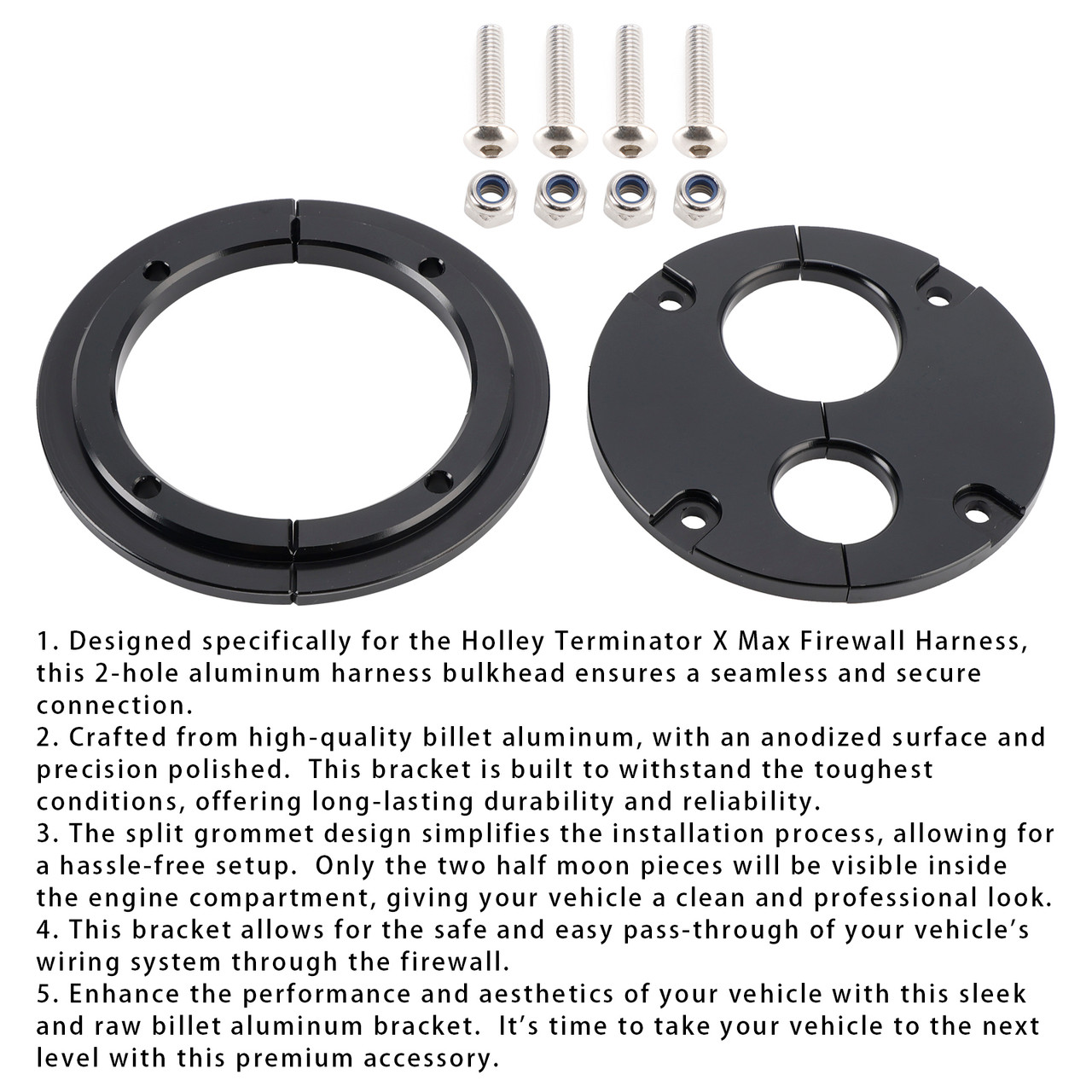 Firewall Pass Through Eliminates Firewall Grommet For Holley Terminator