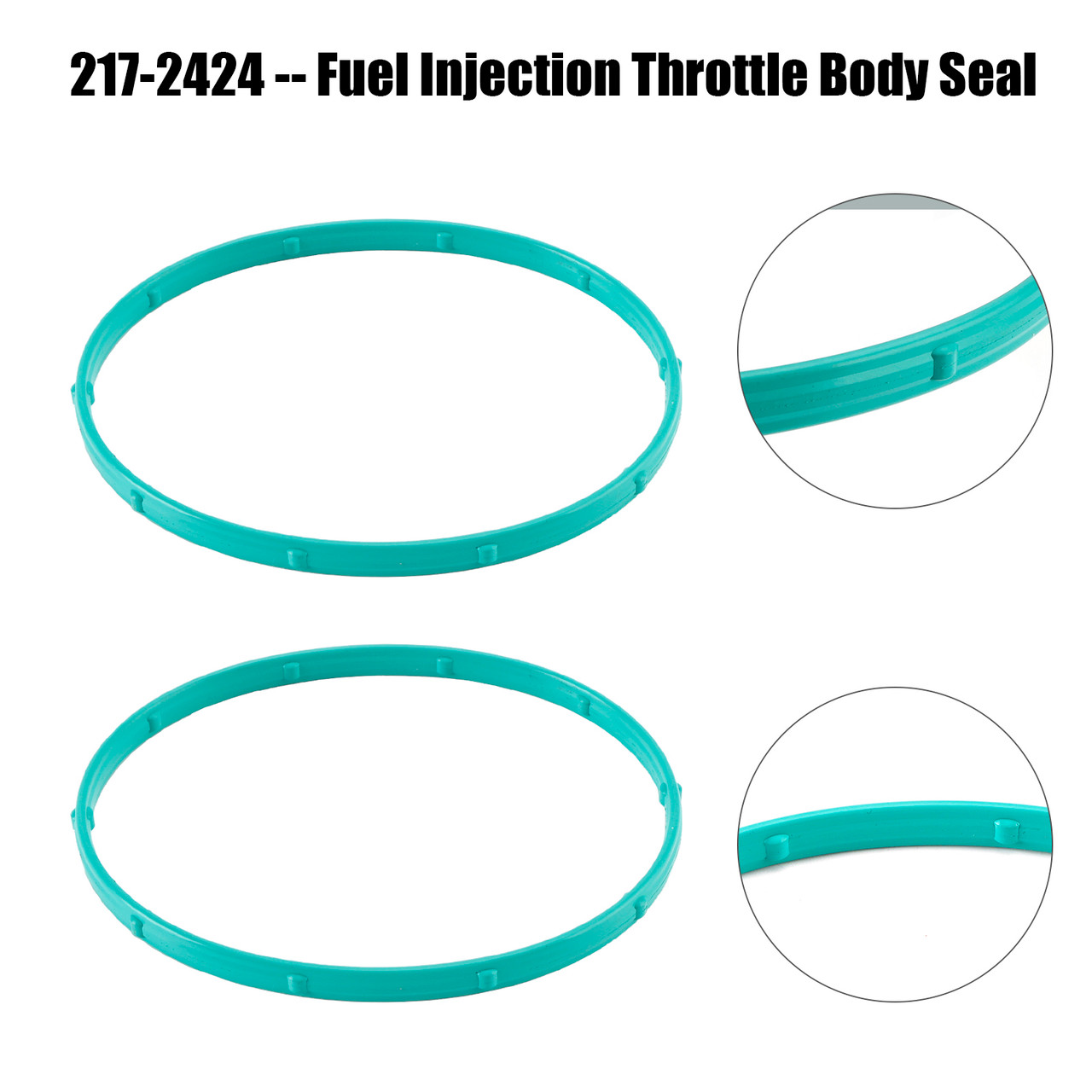 2PCS 217-2424 Fuel Injection Throttle Body Seal Gasket for GM Truck & TBSS