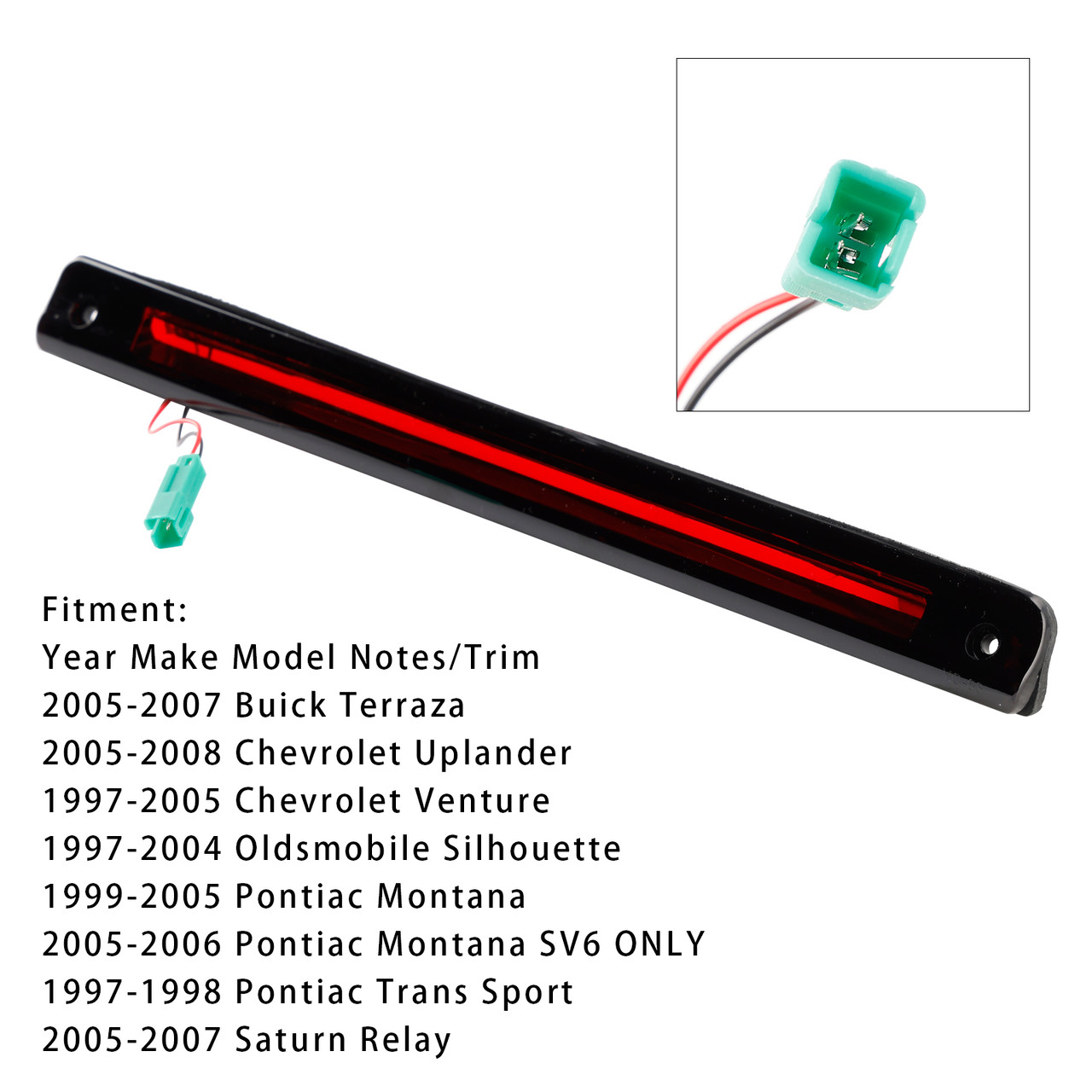 3RD Brake Light 15264475 For Buick Chevy Oldsmobile Pontiac Saturn Van