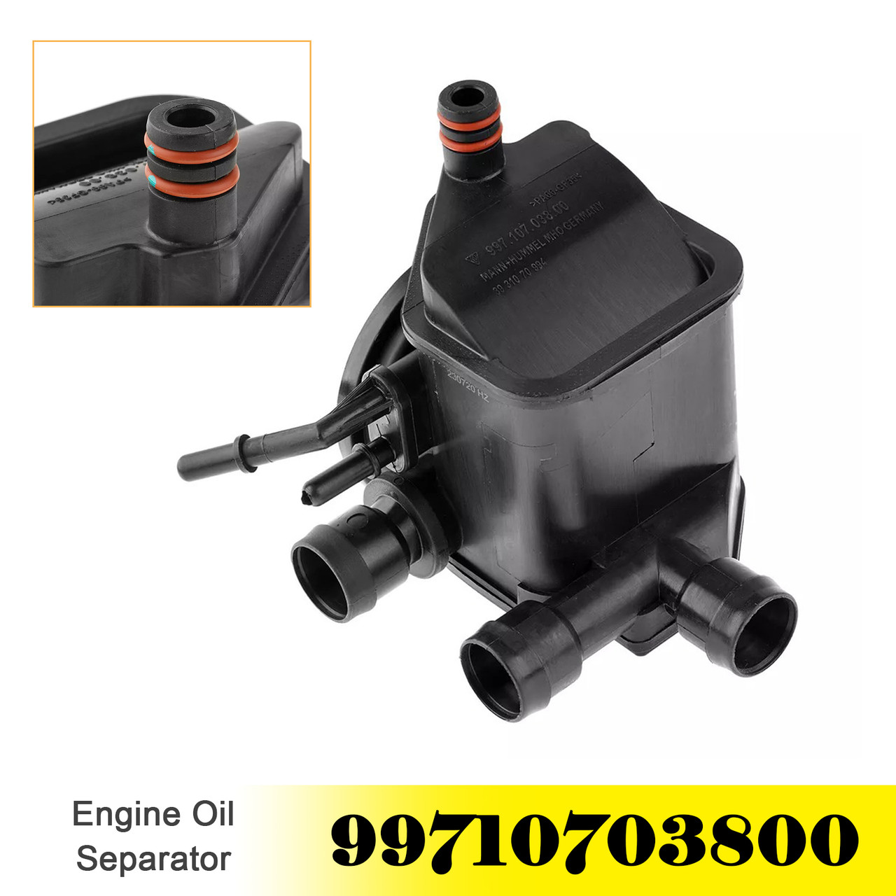 2004-2008 Porsche 911 Carrera 3.8L Engine Oil Separator Vent Valve 99710703800 Generic