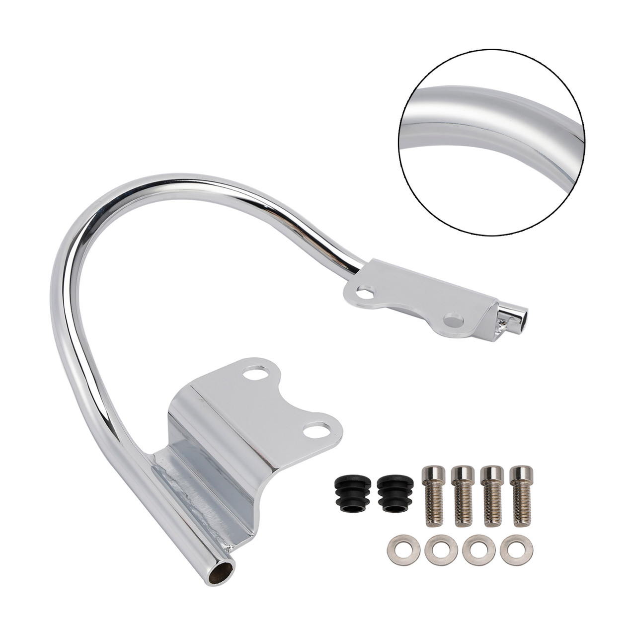 2021-2024 Honda MSX 125 Grom 125 Passenger Armrest Hand Holder Chrome Generic 2021-2024 Honda MSX 125 Grom 125 Passenger Armrest Hand Holder Chrome Generic