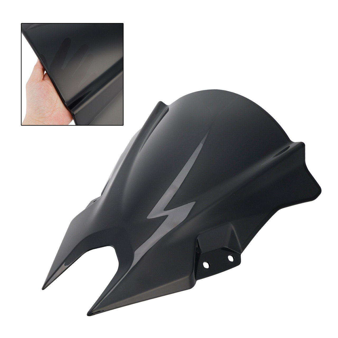2024-2025 KAWASAKI Ninja 500 Windshield Windscreen Black Generic