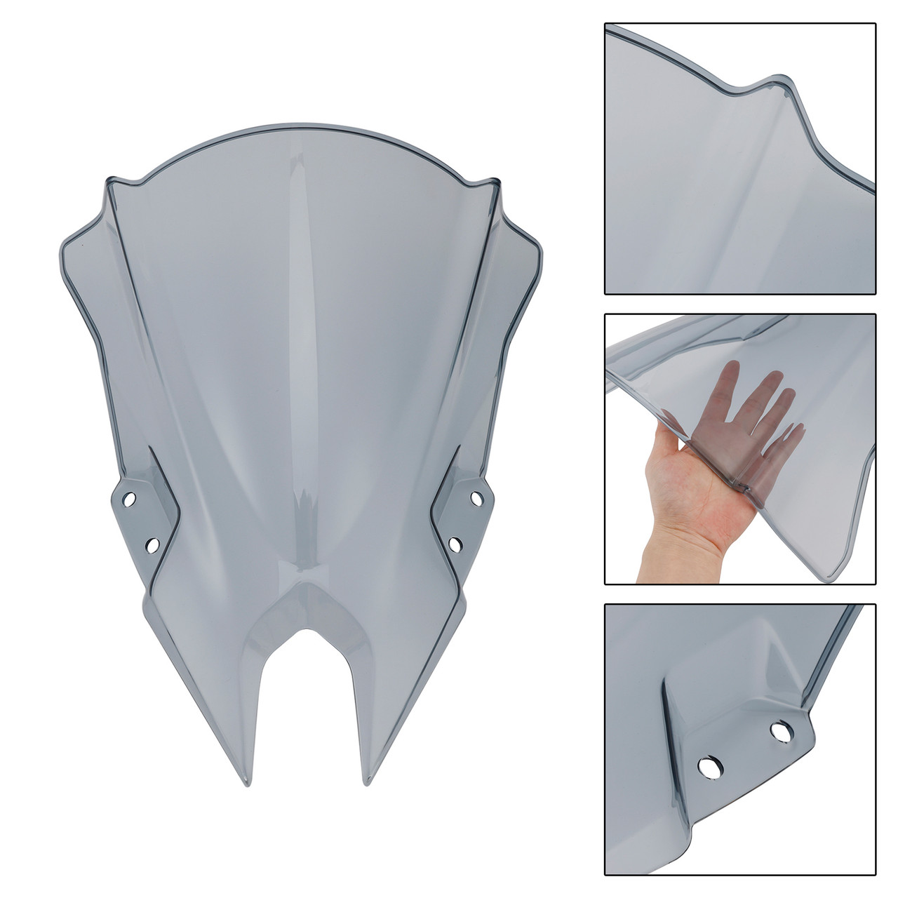 2024-2025 KAWASAKI Ninja 500 Windshield Windscreen Gray Generic