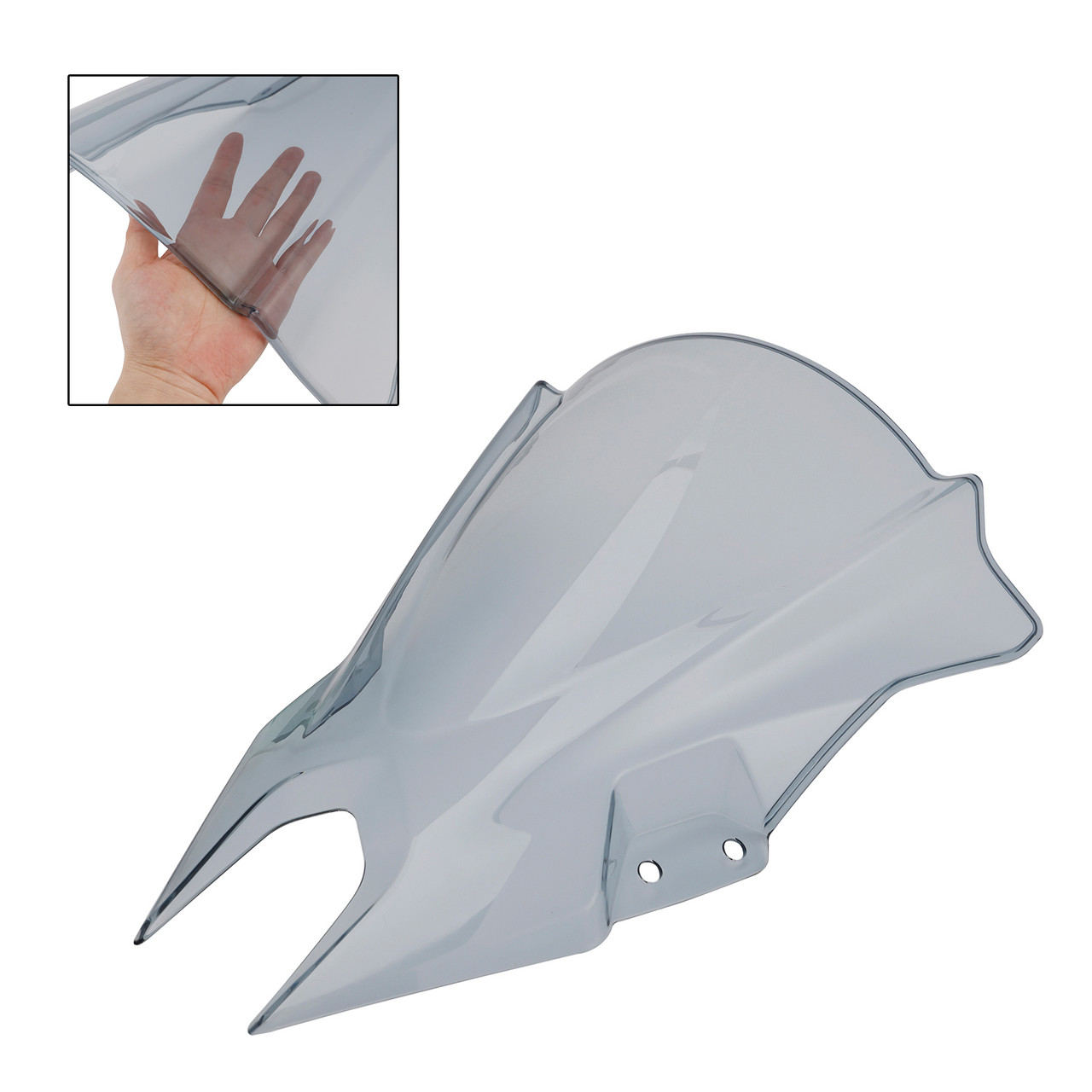 2024-2025 KAWASAKI Ninja 500 Windshield Windscreen Gray Generic