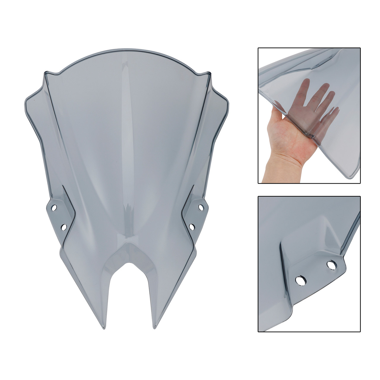 2024-2025 KAWASAKI Ninja 500 Windshield Windscreen Gray Generic