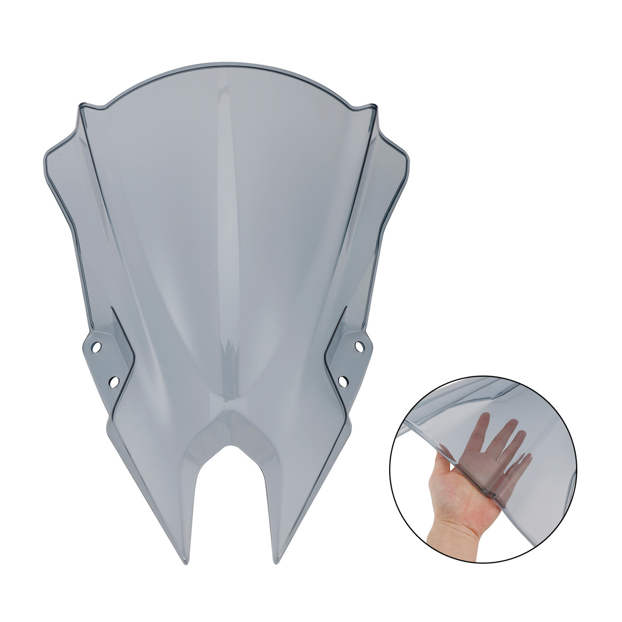 2024-2025 KAWASAKI Ninja 500 Windshield Windscreen Gray Generic