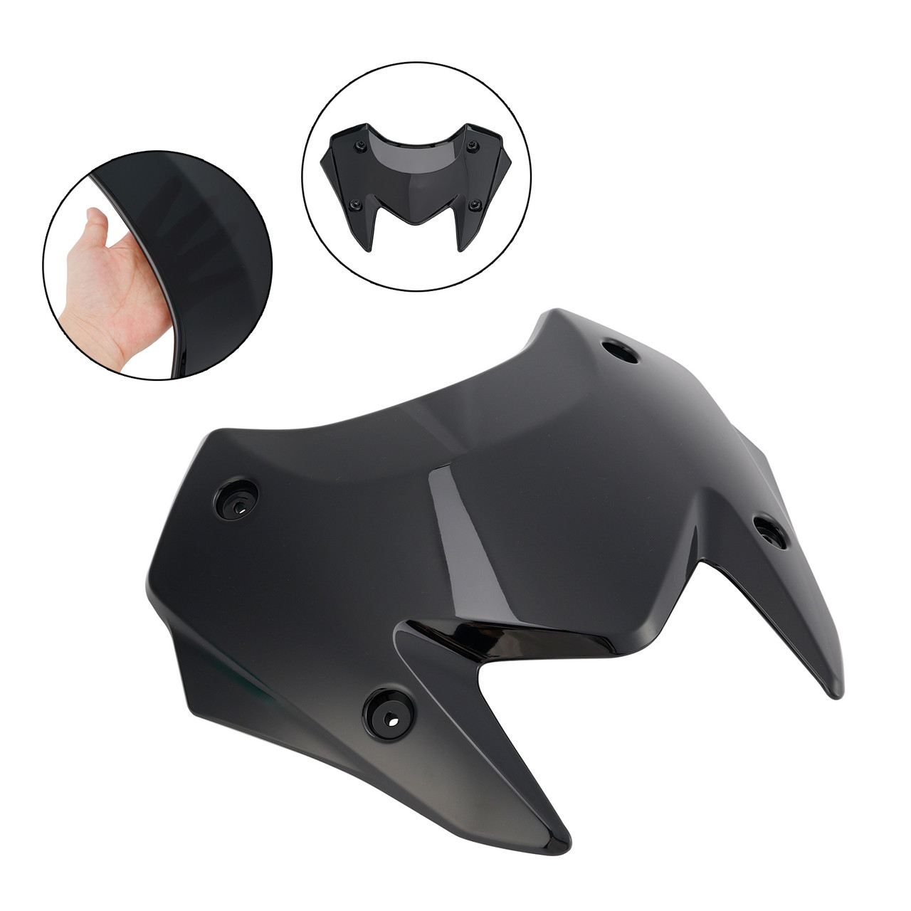 2022-2024 YAMAHA T-MAX 560 Windshield WindScreen+Bracket Black Generic