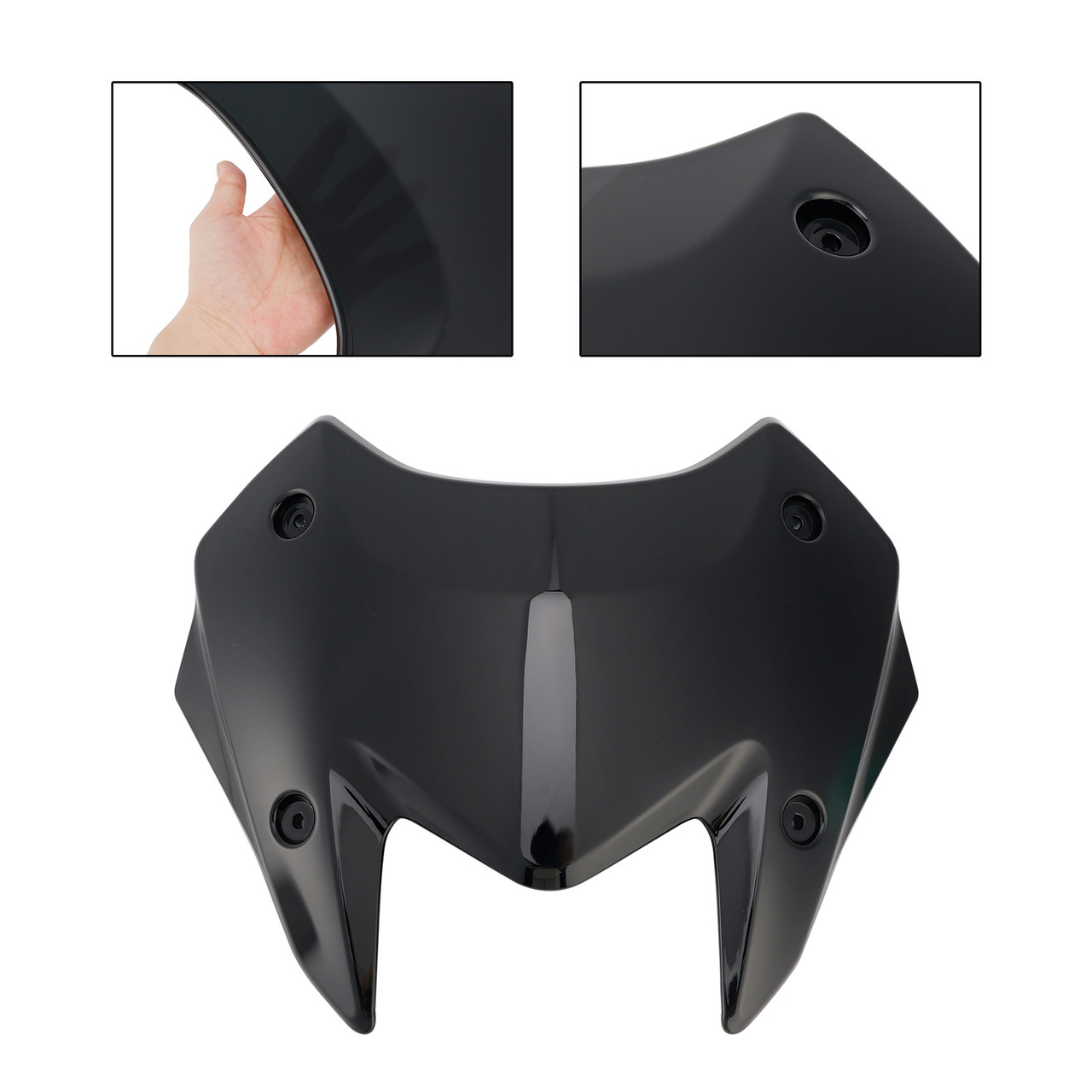 2022-2024 YAMAHA T-MAX 560 Windshield WindScreen+Bracket Black Generic