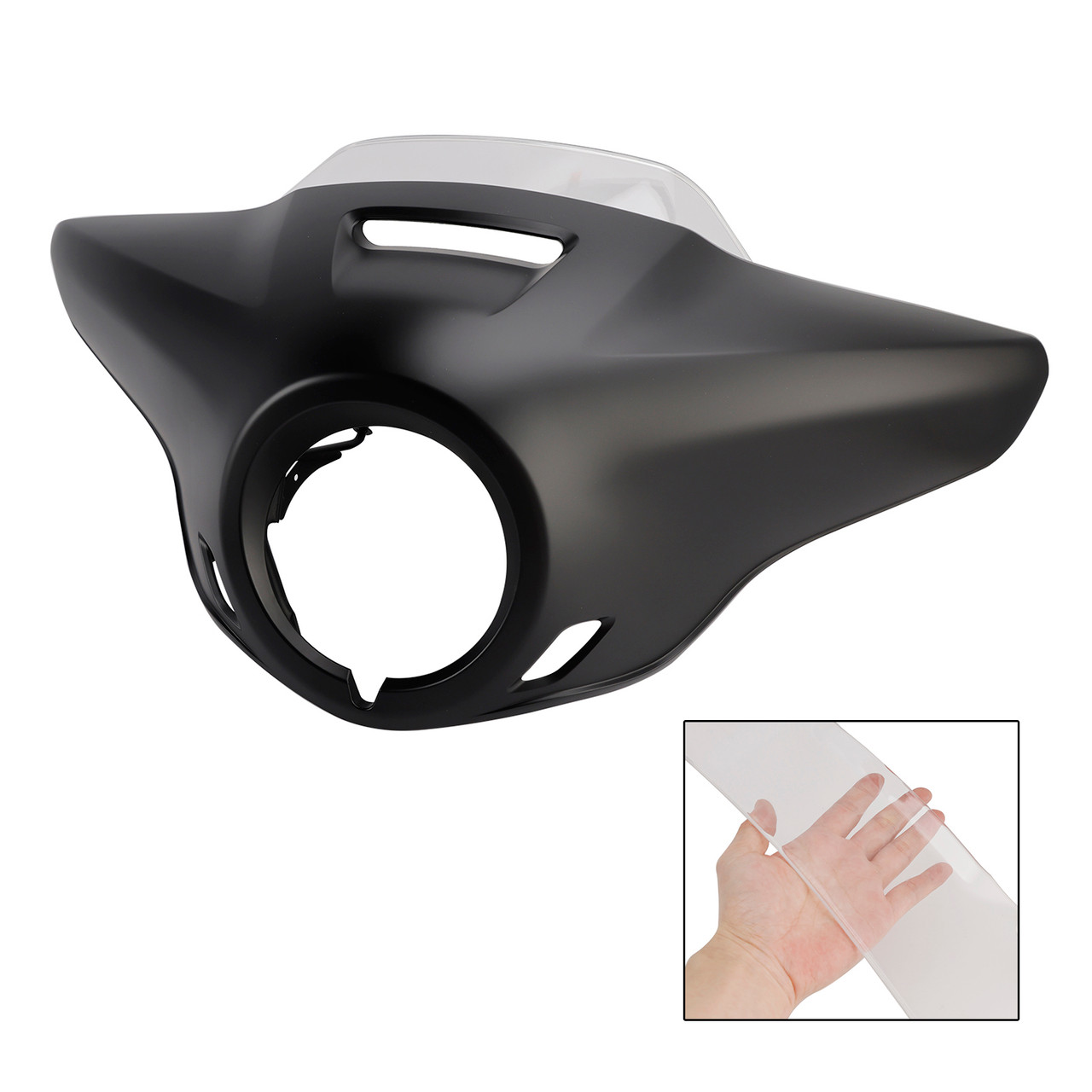 2021-2024 HONDA CM1100 Windshield WindScreen Headlight Fairing Cover Simulation Matte Black+Clear Generic