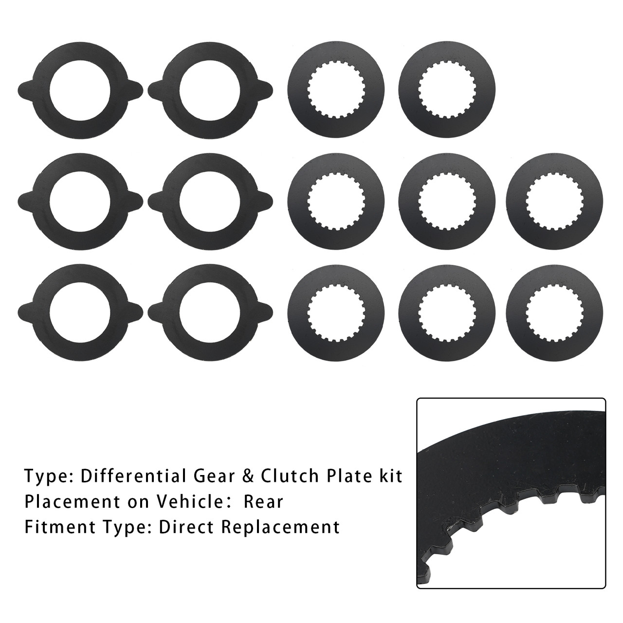 8.8 inch Posi Clutch Pack Kit for Ford 10 Bolt 8.8" rear axles both 28 & 31 spline w/ OE Limited Slip