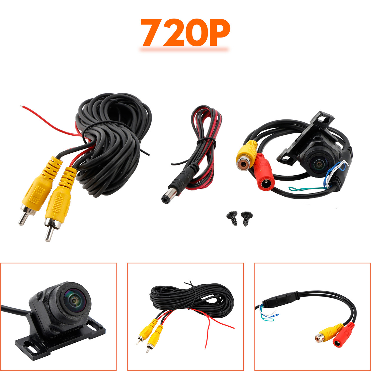 Car Camera AHD720P/CVBS Three-switch Rear View Camera Starlight Night Vision Android Large Screen Reversing Image